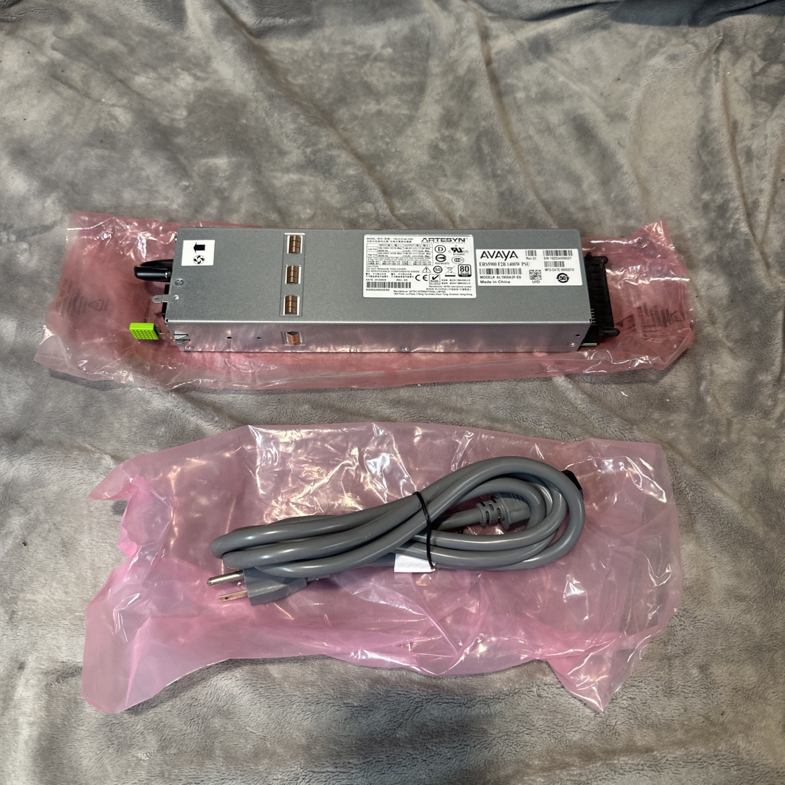 Avaya ERS5900 F2B 1400W Switching Power Supply AL1905A3F-E6 700-013146-100