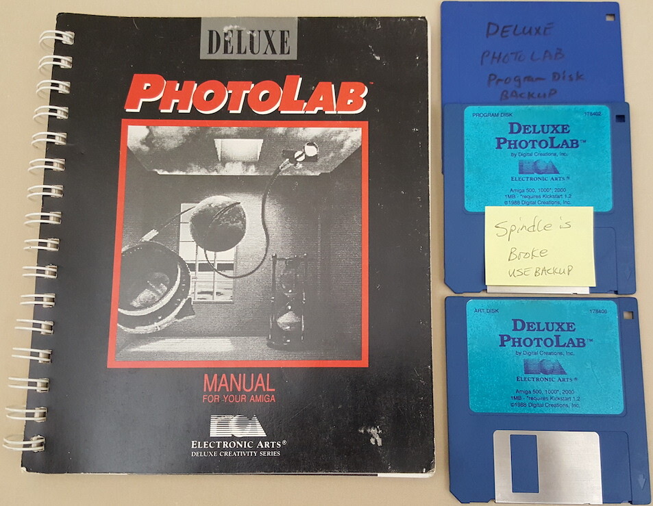 Deluxe PhotoLab ©1988 EA Electronic Arts for Commodore Amiga