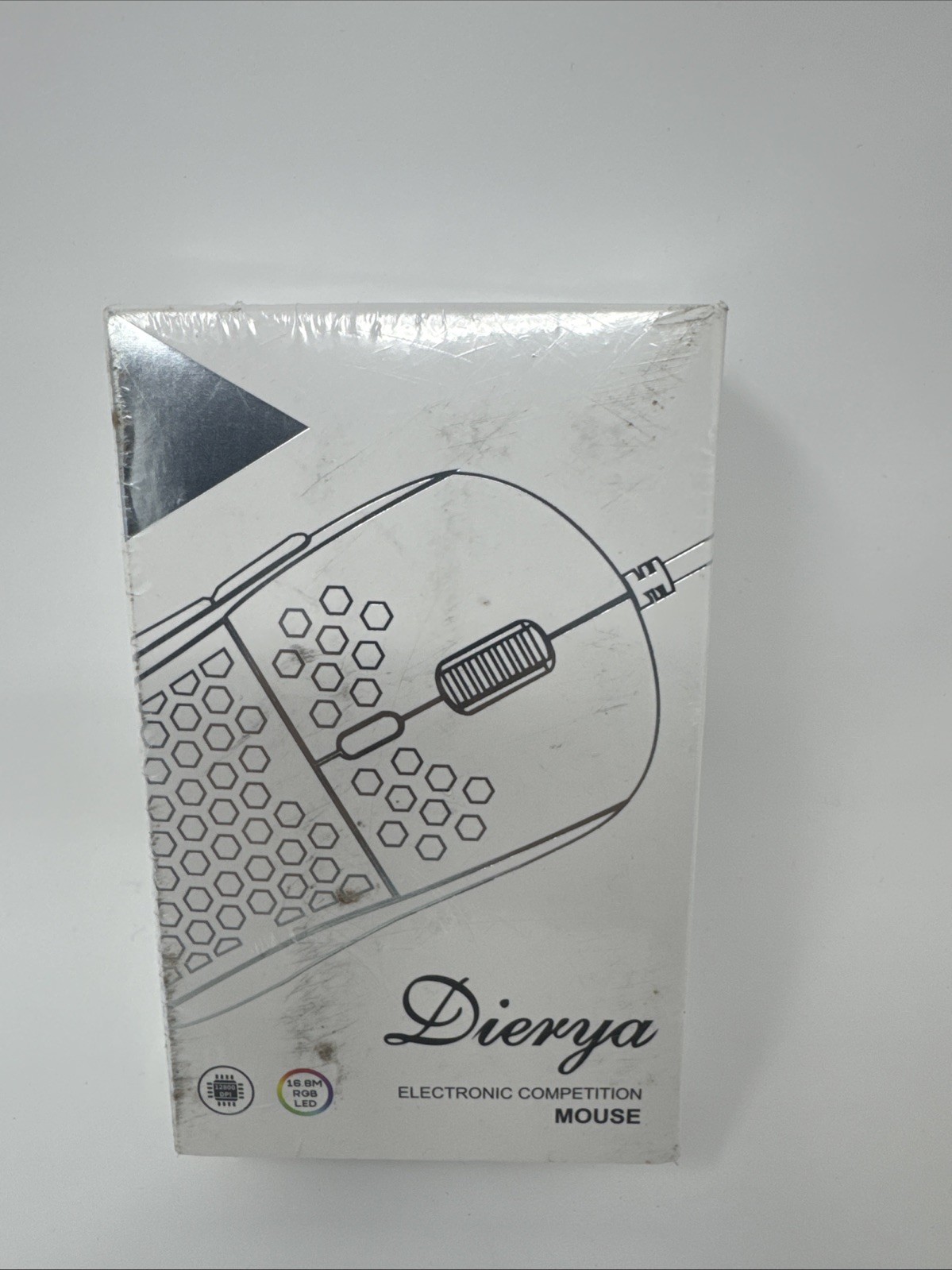 DIERYA x TMKB Ergonomic White Wired Gaming Computer Mouse PCRGB LED NEW