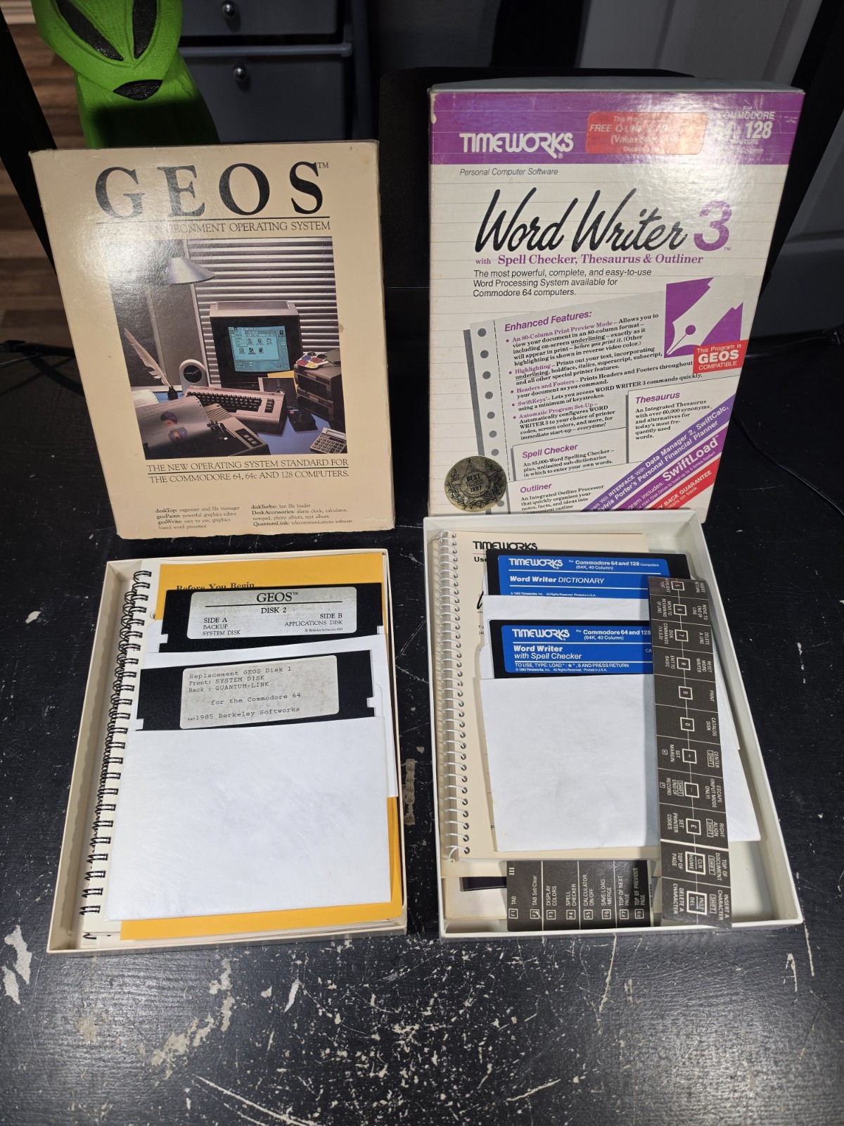 Vintage GEOS 1.2 Commodore 64 & 128 Operating System CIB + Word Writer 3 CIB