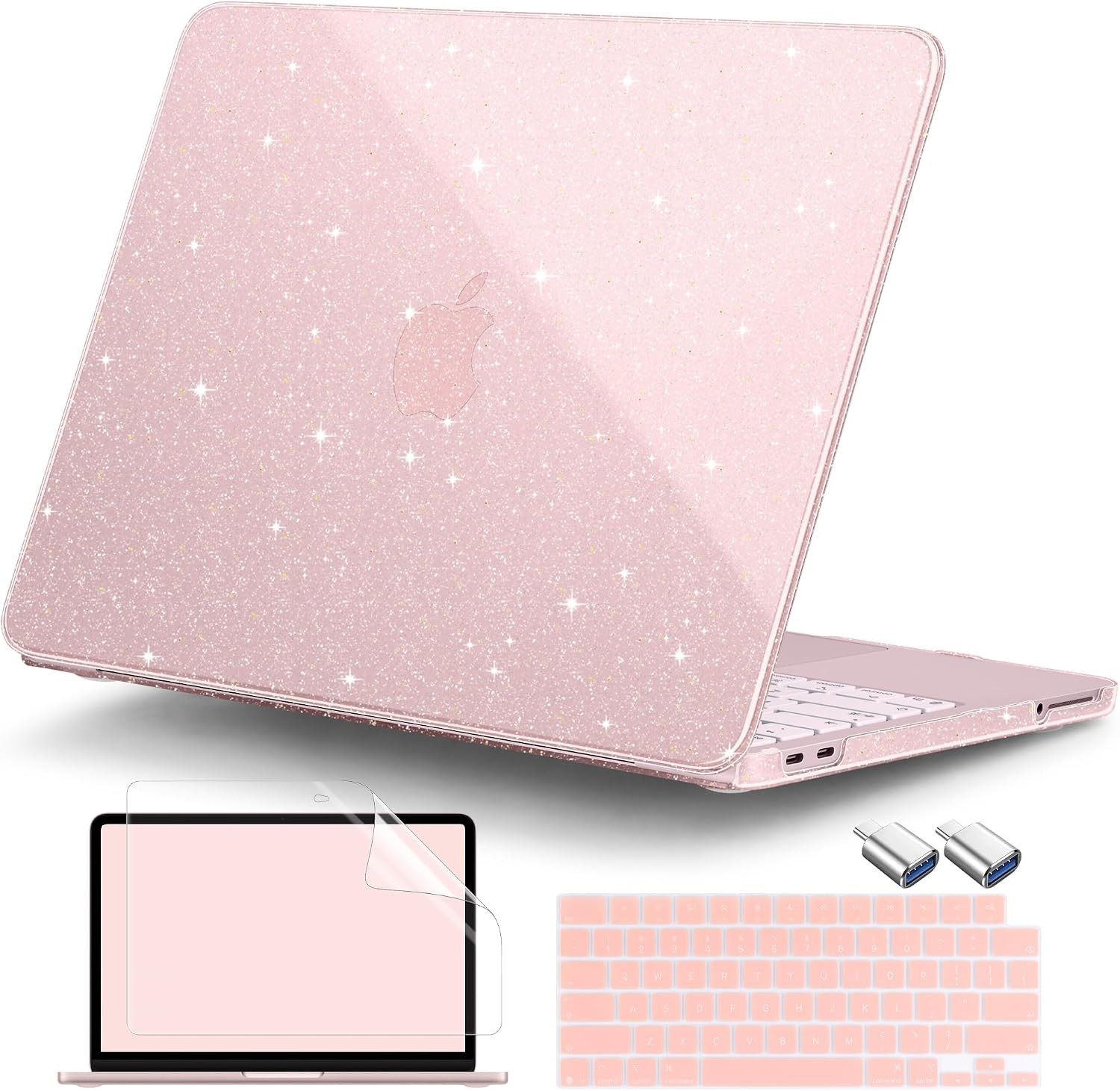 Glitter Case for Macbook Neo 13 Inch 2026 | Clear Sparkly Hard Shell