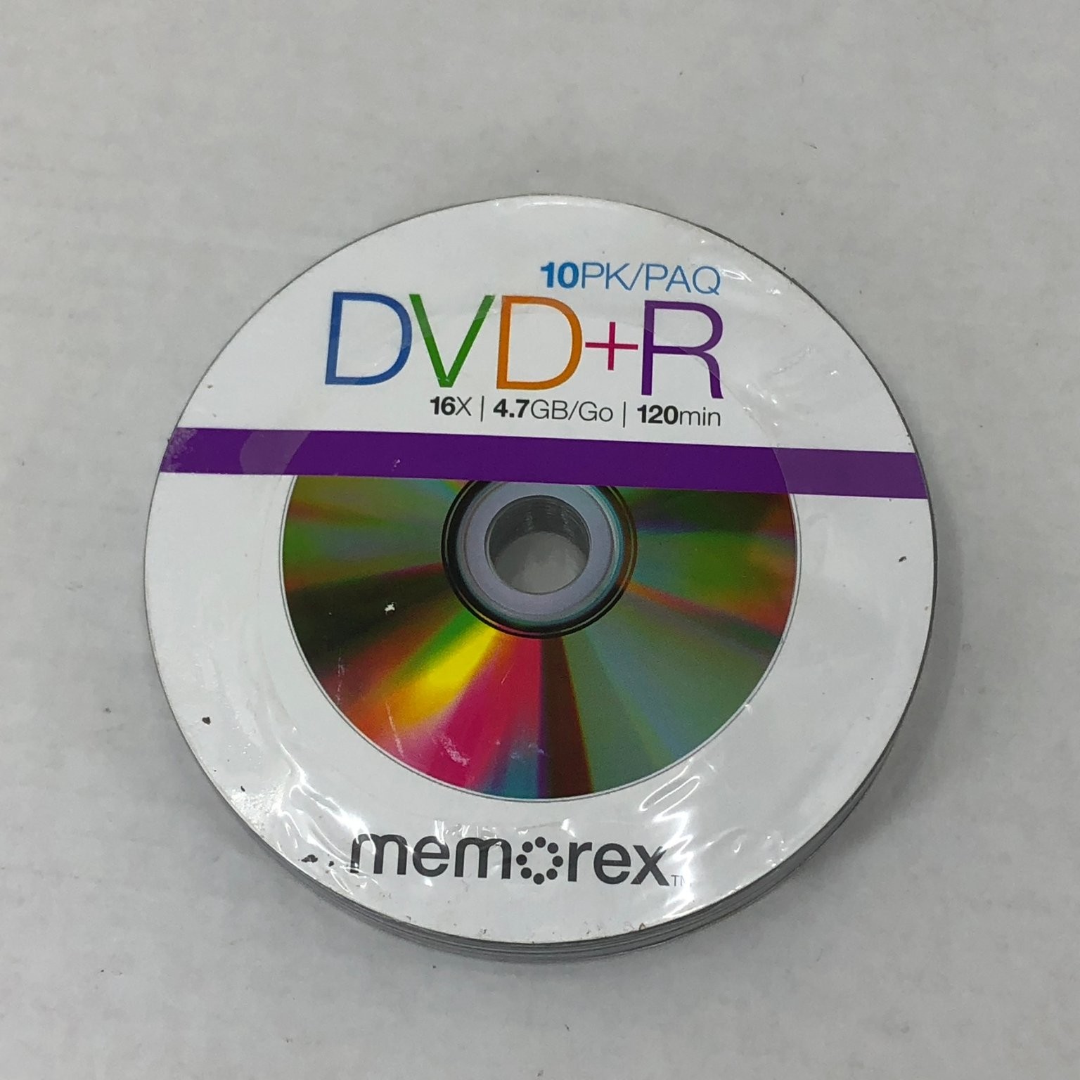 Memorex DVD+R 4.7 GB 16× 120min 10pk Spindle 99057