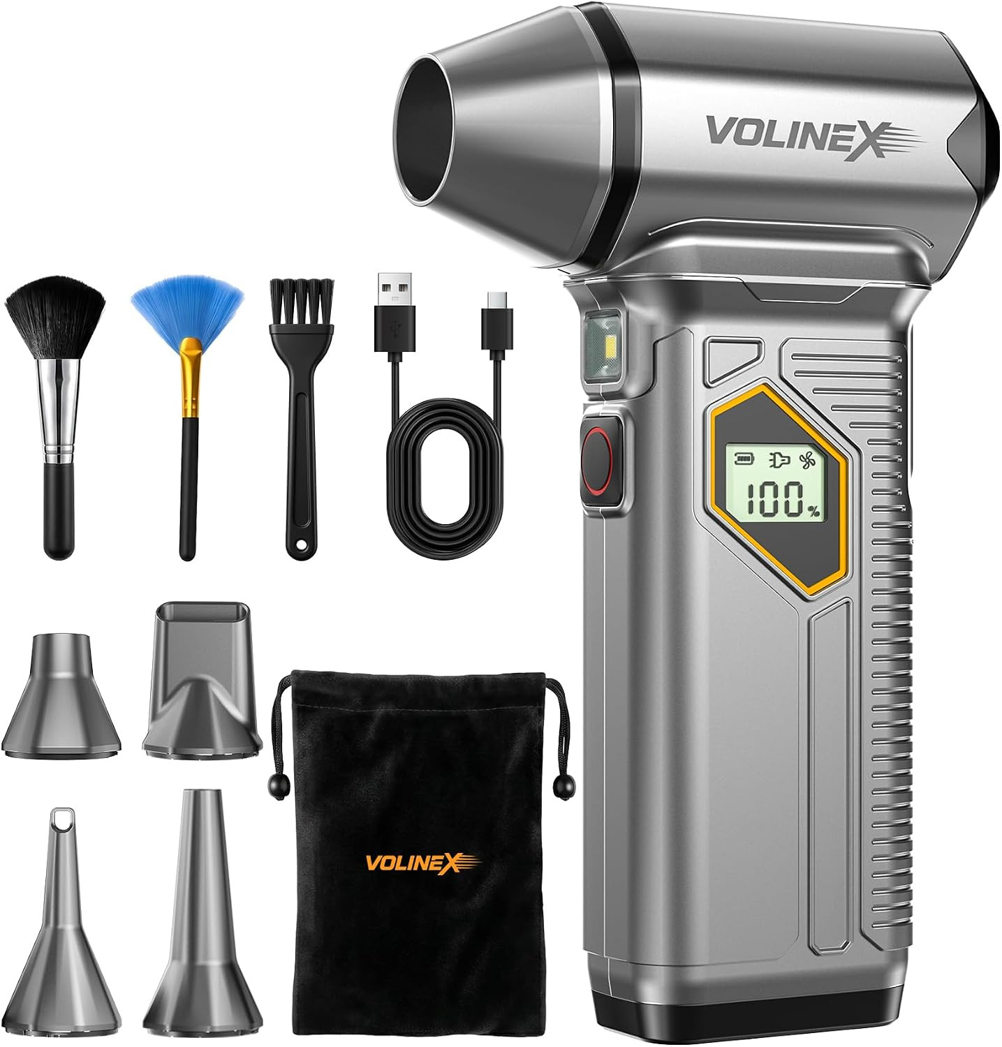 VX-101 Pro Max Compressed Air Duster for PC, Car Cleaning