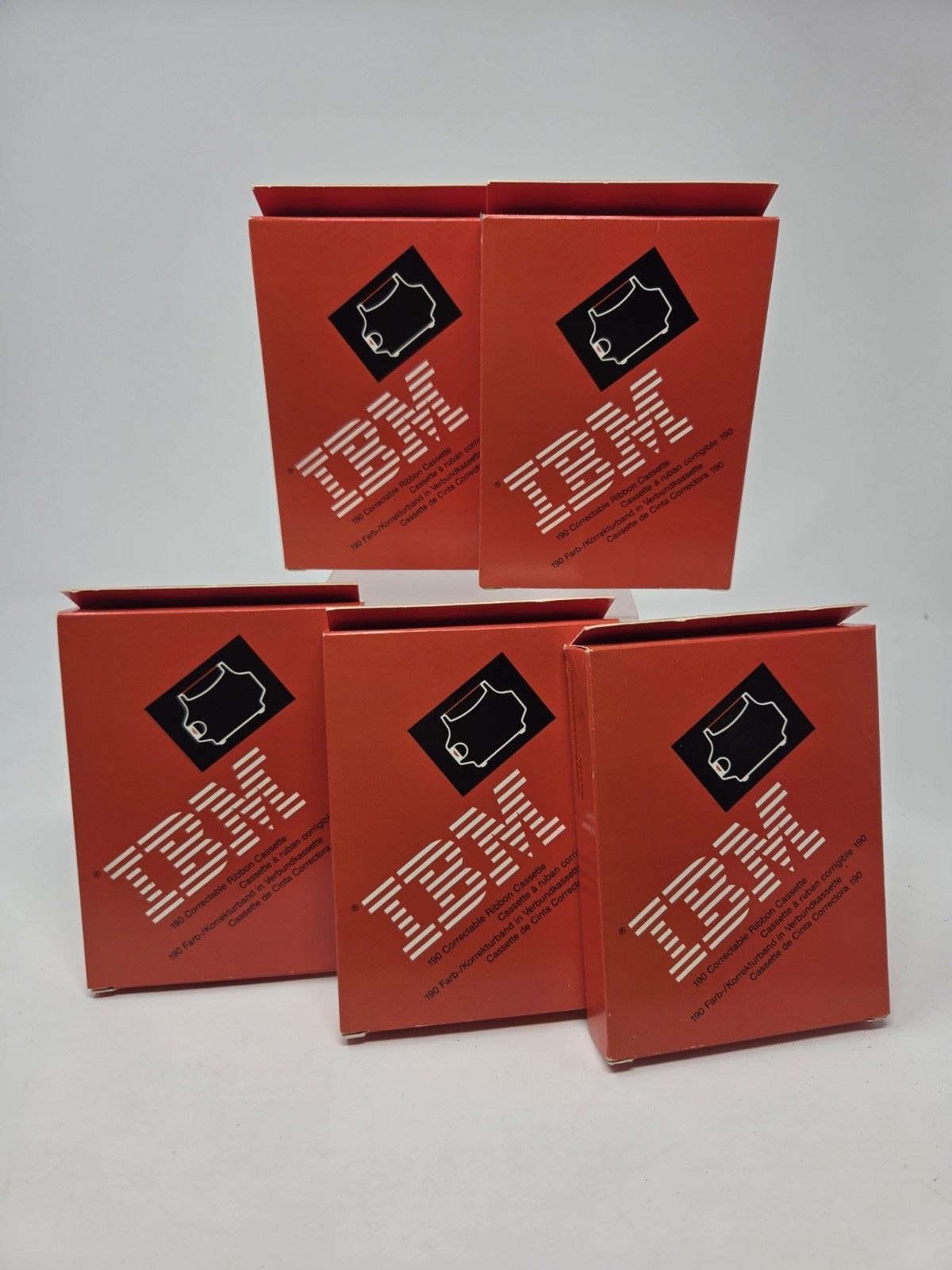 IBM 190 Correctable Ribbon Cassette NOS Lot Black 1361190 