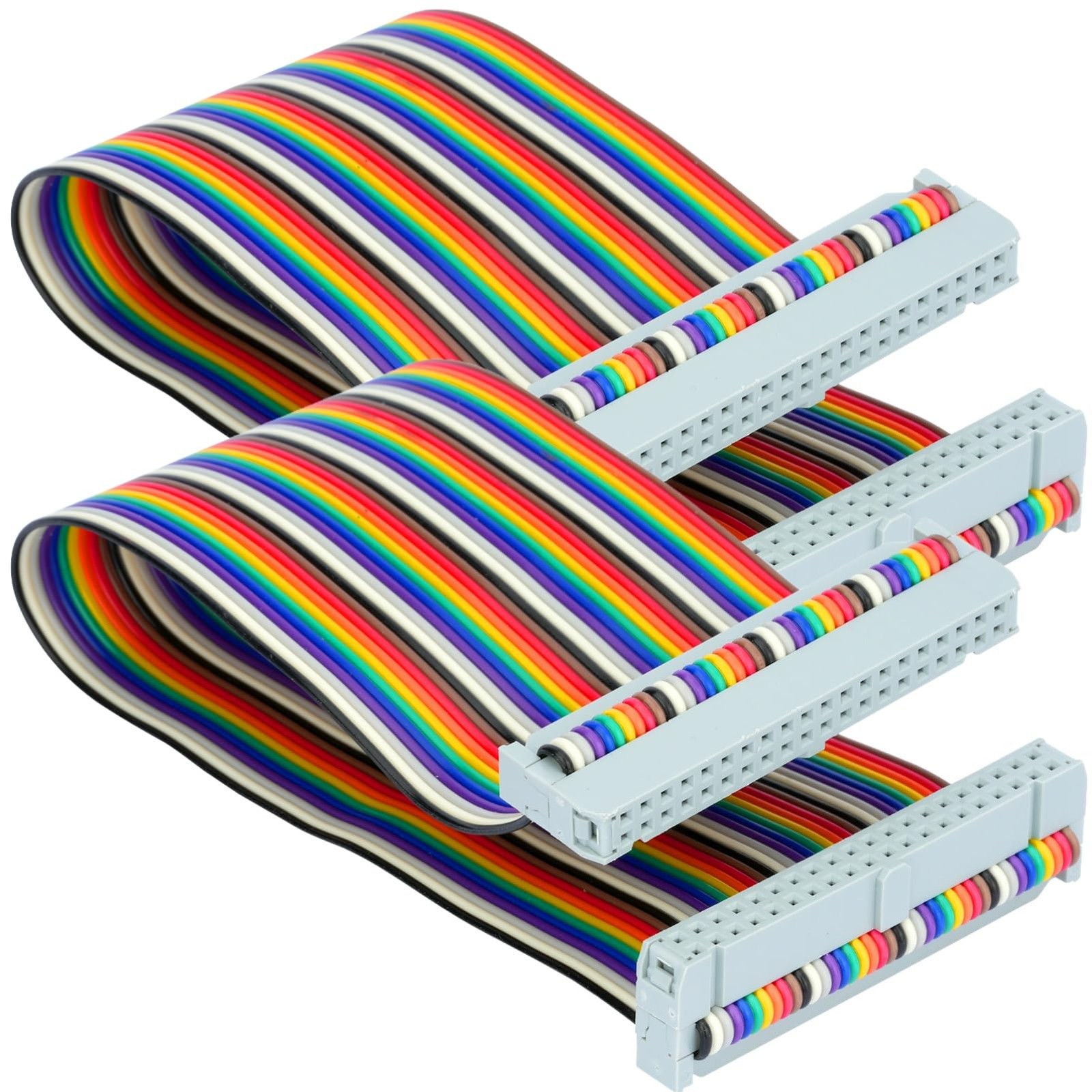 2 Pcs 40 Pin GPIO Ribbon Cable Female to 8 inch 8 inches