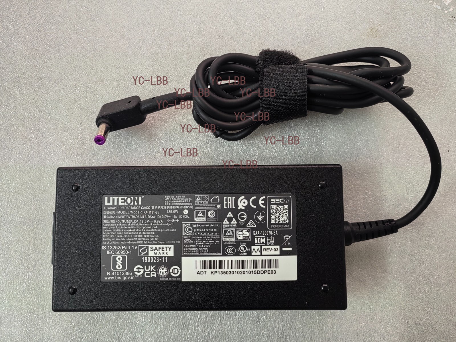 Genuine Slim 19.5V 6.92A PA-1131-26 For Acer Nitro 7 N18C3 AN715-51-73AX adapter