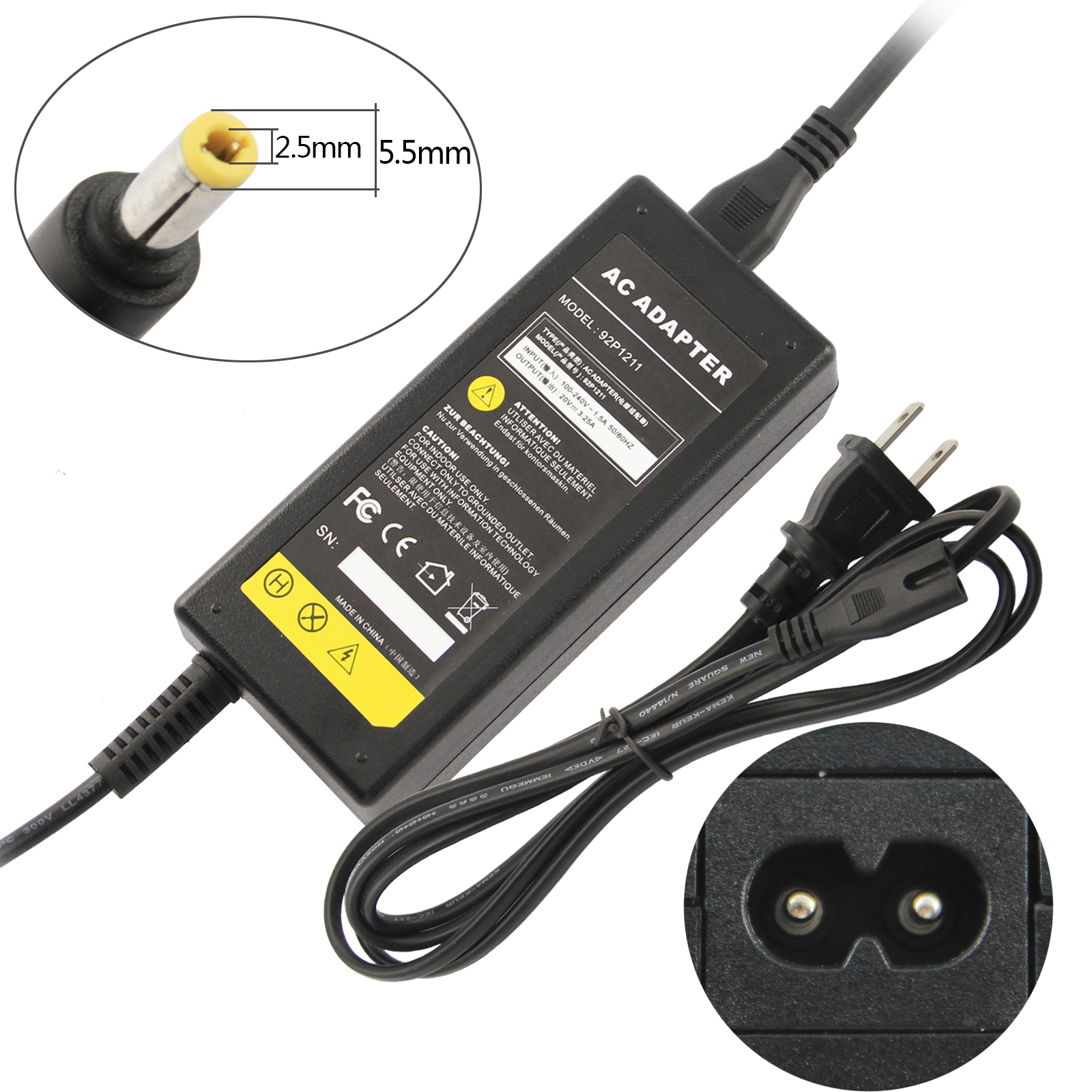 Adapter Charger Power Supply Cord For Zebra Eltron TLP2844 TLP3842 TLP3844-Z 20V