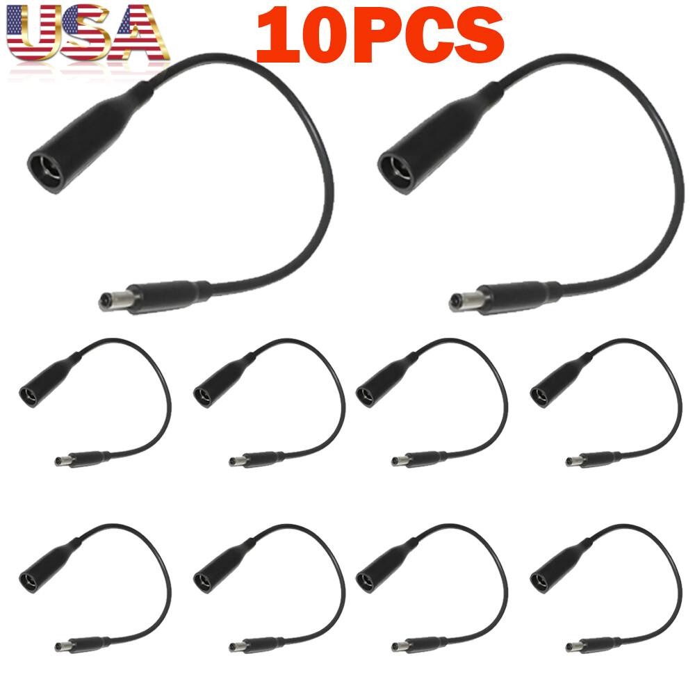 10X Power Charger Converter Adapter Cable LOT For DELL Small Tips 7.4mm To 4.5mm