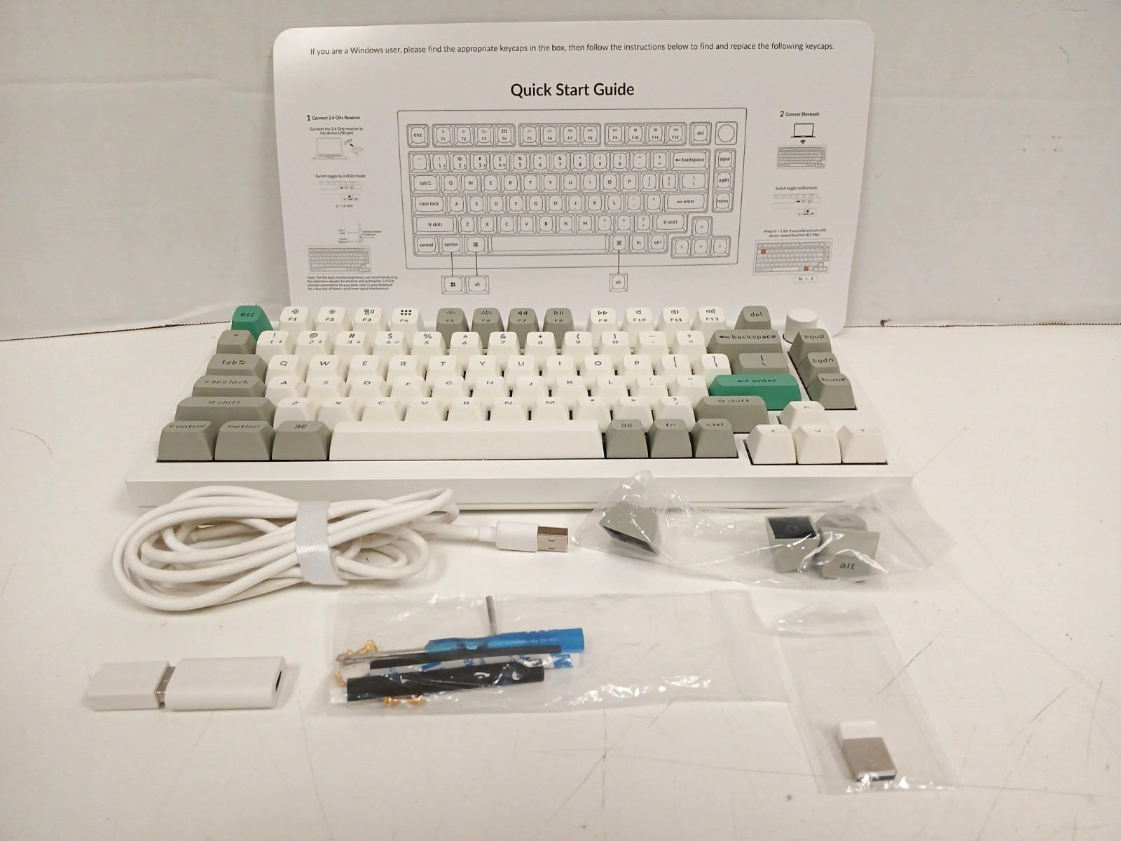 Keychron Q1 Max 75% Wireless Mechanical Keyboard With Red Switches  *FOR PARTS*