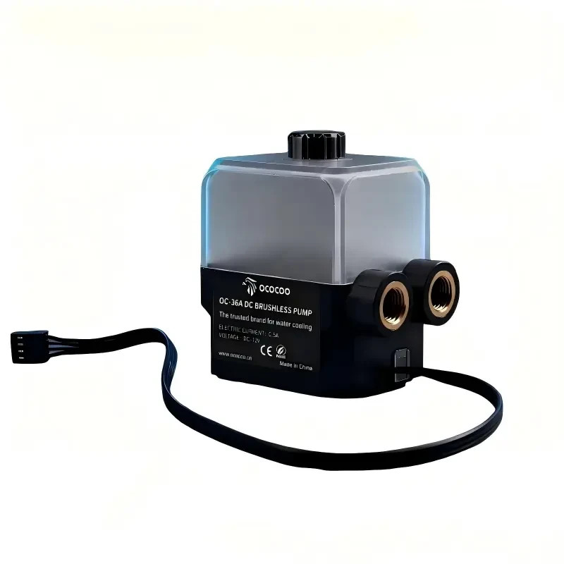 OCOCOO 12V PC Water Cooling Pump Reservoir Mini Three-proof for ITX SFF Builds