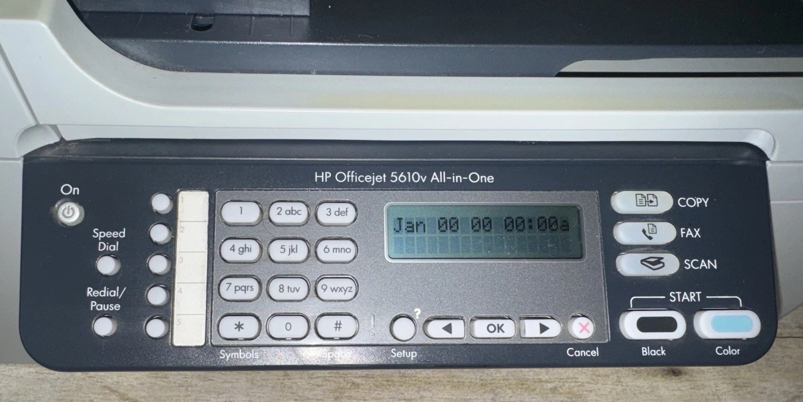 HP OfficeJet  5610 Color All-in-One Inkjet Printer/Copier/Scanner With Cords