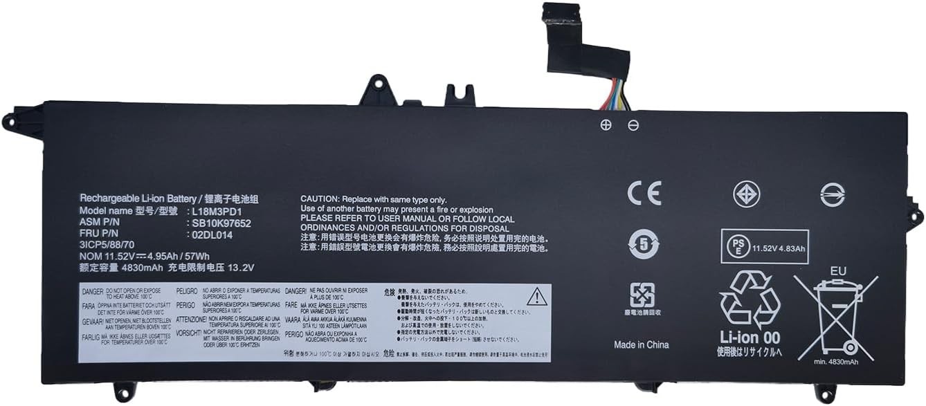 lot L18M3PD1 L18C3PD1 L18L3PD1 Laptop Battery For Lenovo ThinkPad T490s T495s