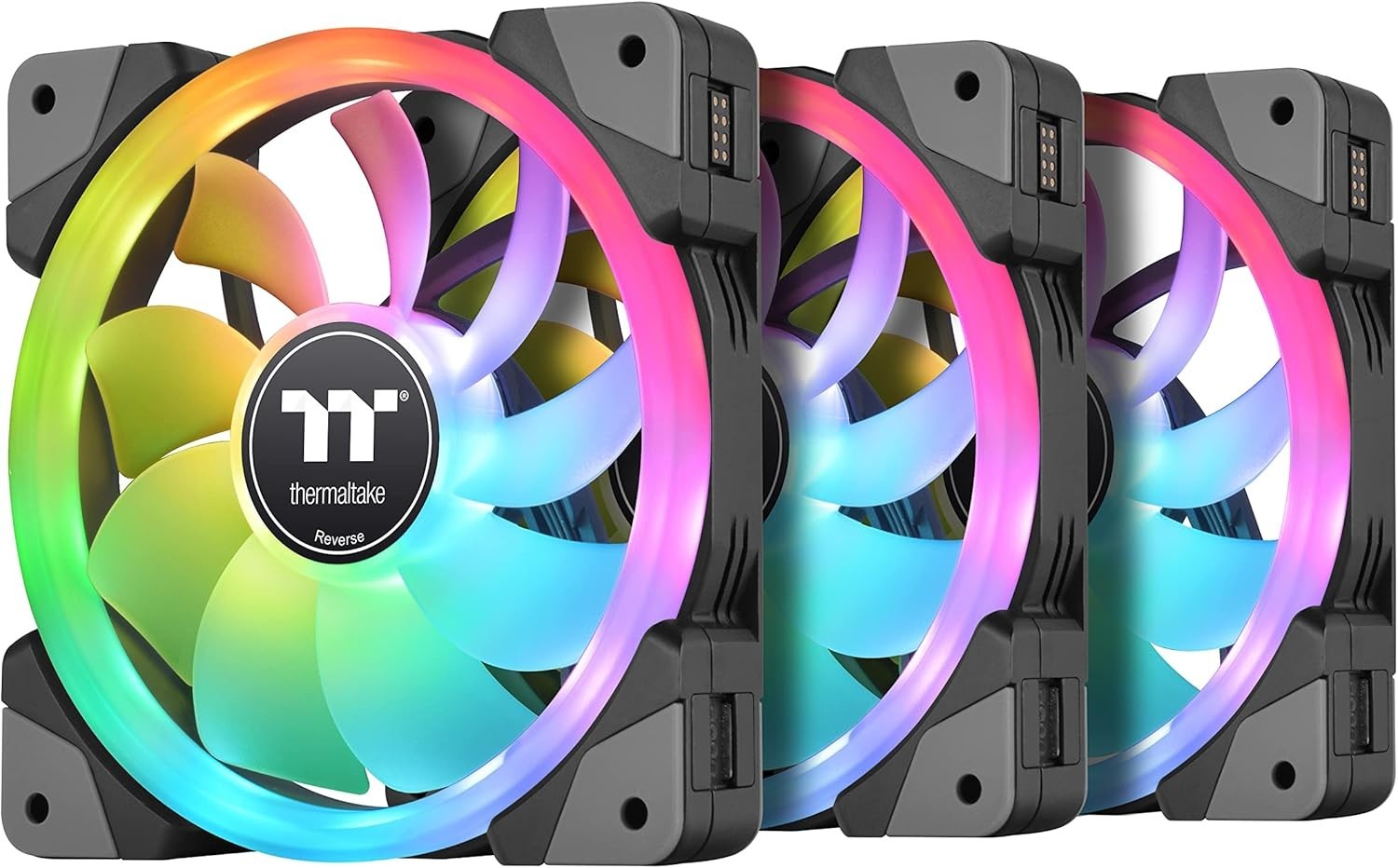 Thermaltake SWAFAN EX 12 RGB PC Desktop Cooling Fan Magnetic Connection (3 Pack)