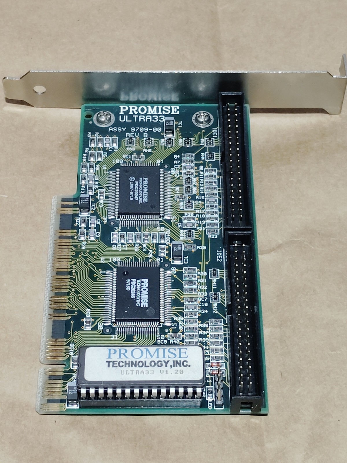 VINTAGE/RETRO PC Promise Ultra33 PCI IDE Controller Non-RAID Card V1.28