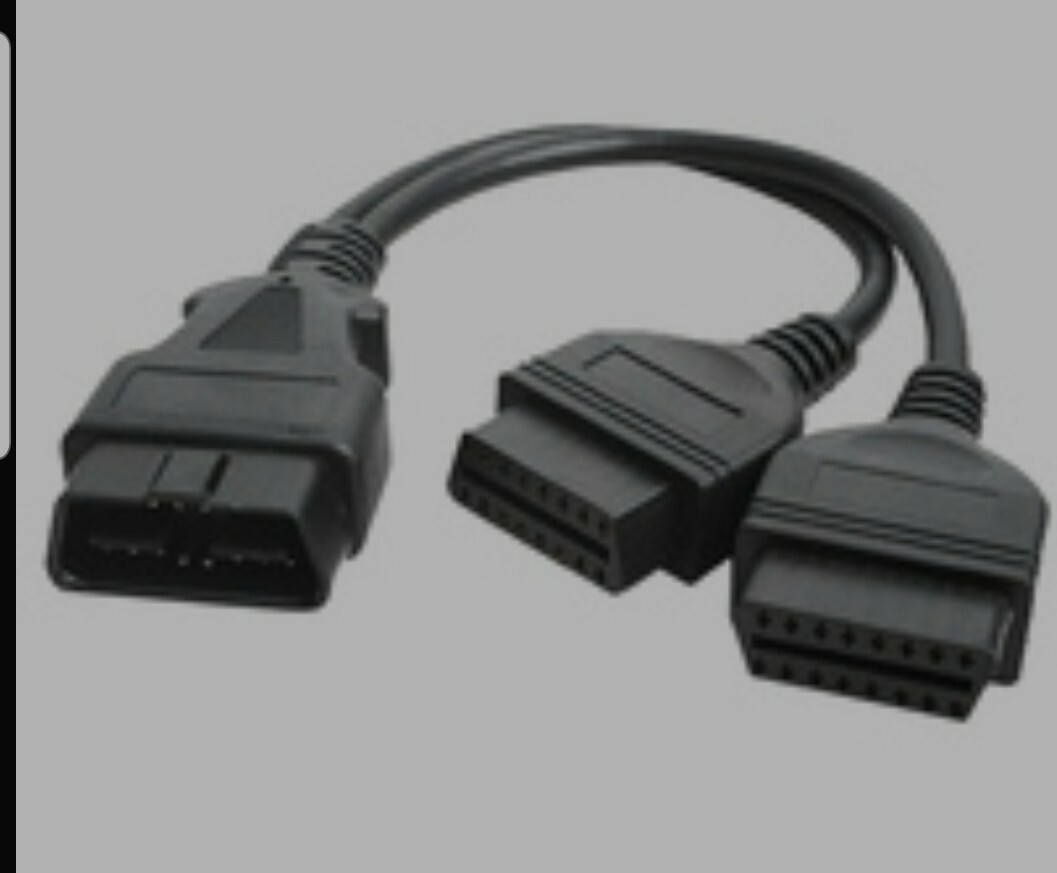 Arteckin OBD2 OBD II Splitter Y Cable J1962 16 Pin Male to Dual Female Adapte...