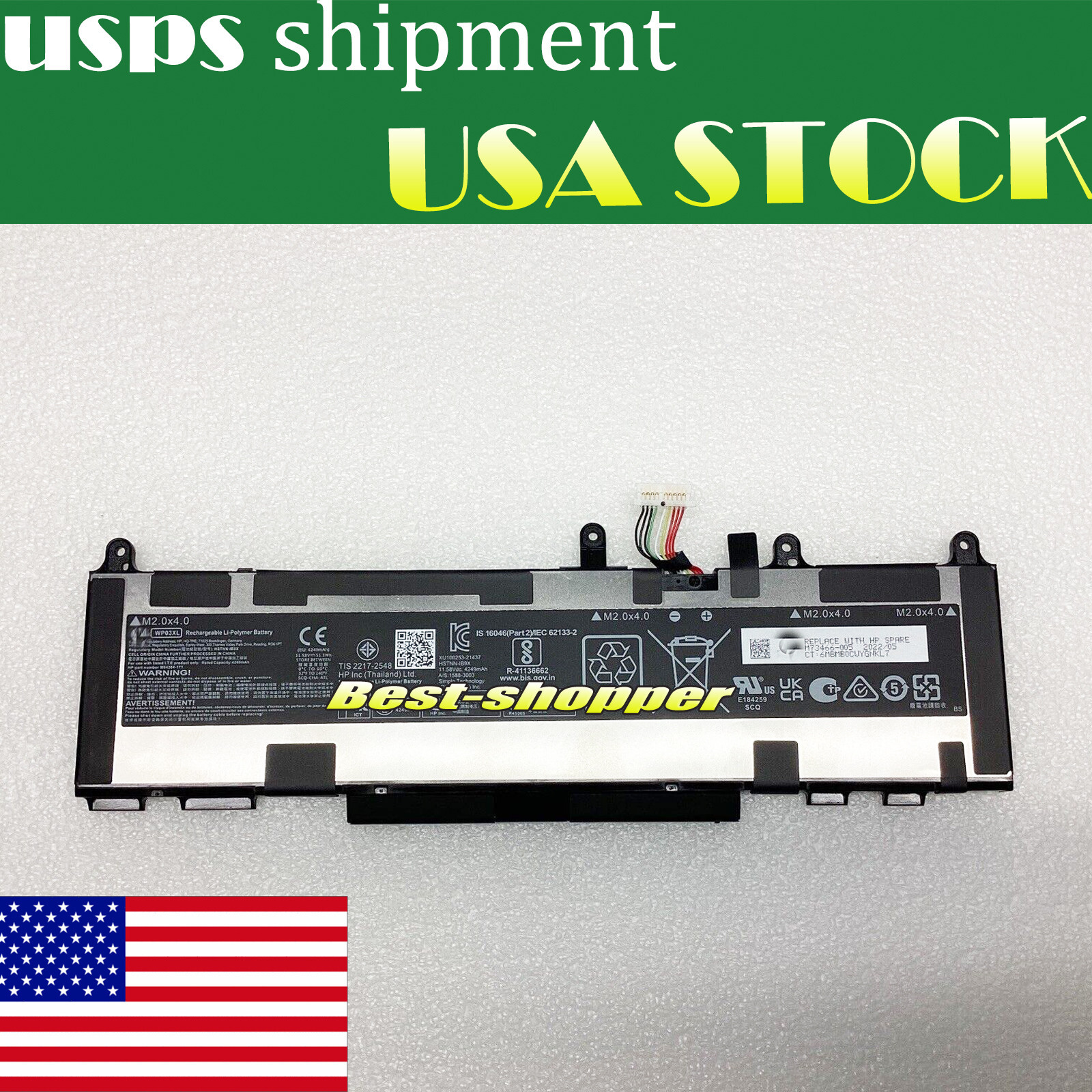 51.3wh New Genuine HP Battery EliteBook 800/1040 G9/G10 11.58V 51.3Wh WP03XL