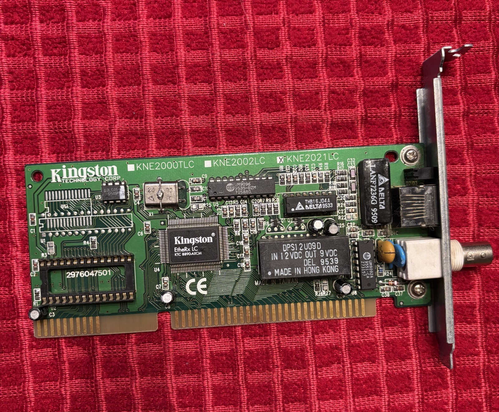 Kingston Ethernet LC KNE2021LC KNE2000TLC ISA Network Card