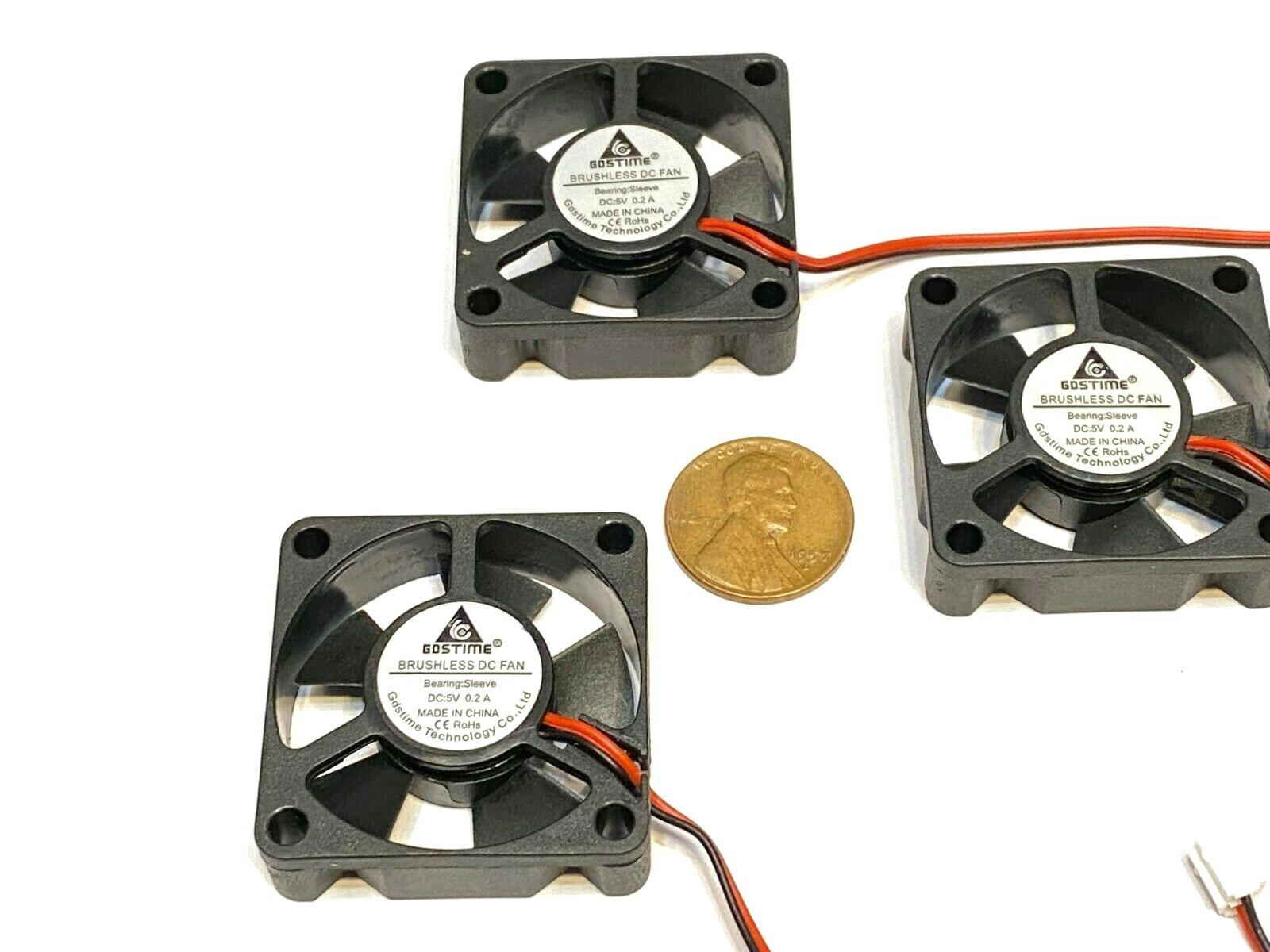 3 Pieces 5v fan 35mm x 10mm mini small cooling  GDStime  3cm