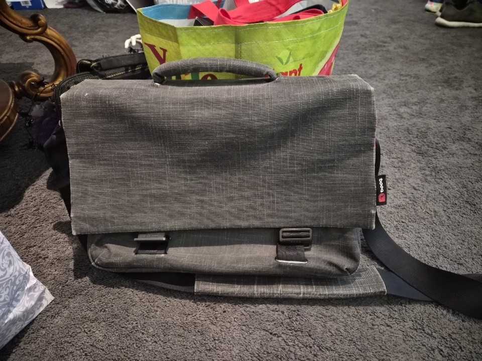 Mamba Courier Laptop Carrier Bag Grey Booq Messenger Mens Work Bag Luggage