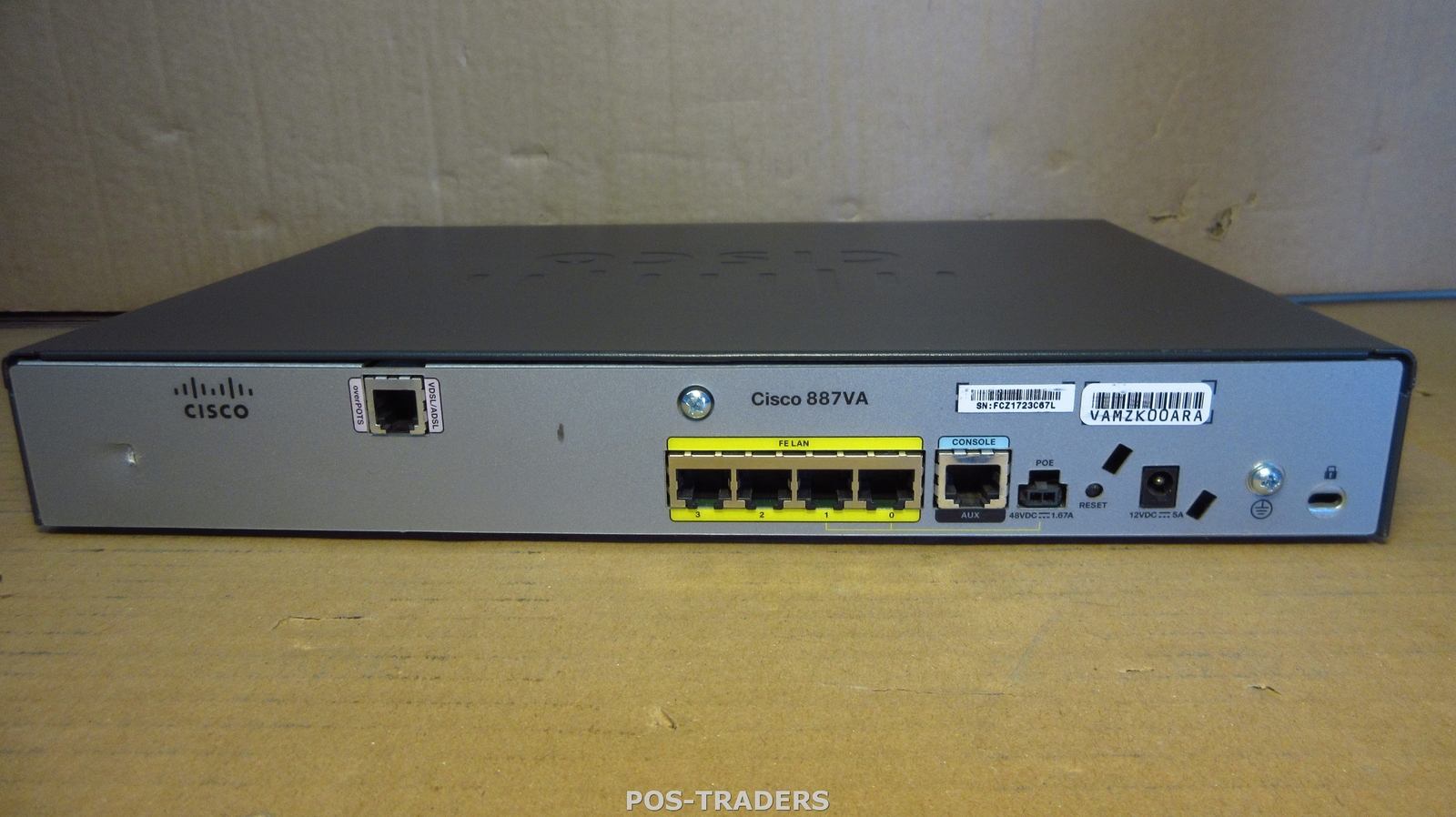 Cisco 887VA-SEC-K9 V02 Secure router w/ VDSL2/ADSL2+ over POTS 887VA - EXCL PSU