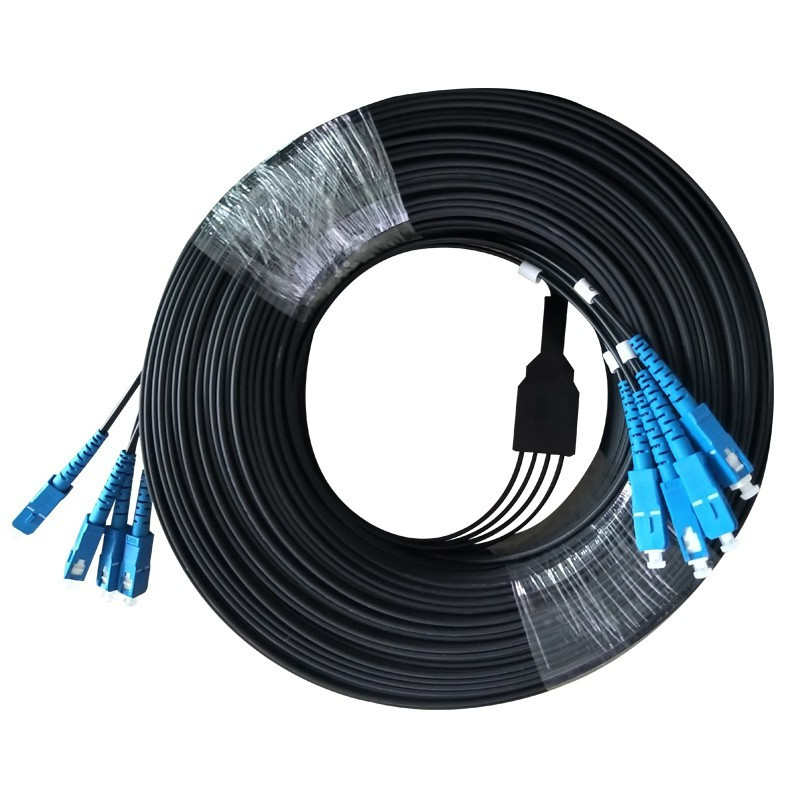 150m 4 core SC/UPC FTTH Drop Patch Cord Convert Line Outdoor Optical Fiber Cable