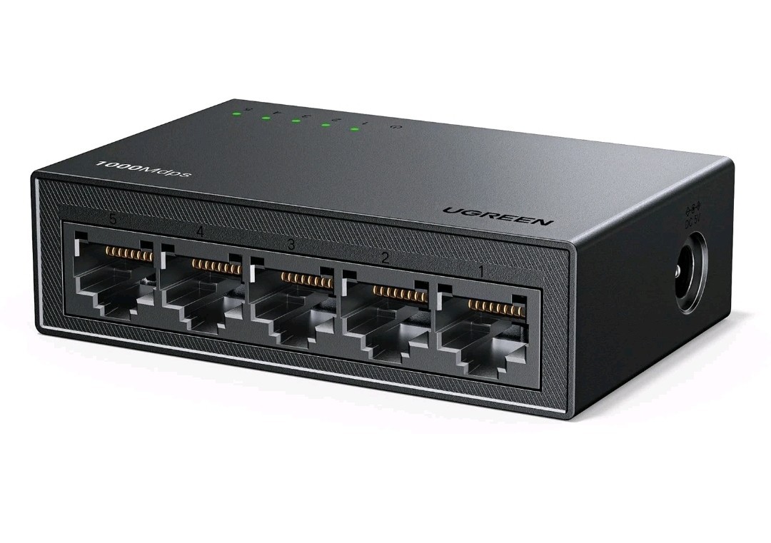 UGREEN 5 Port Gigabit Ethernet Switch Fanless