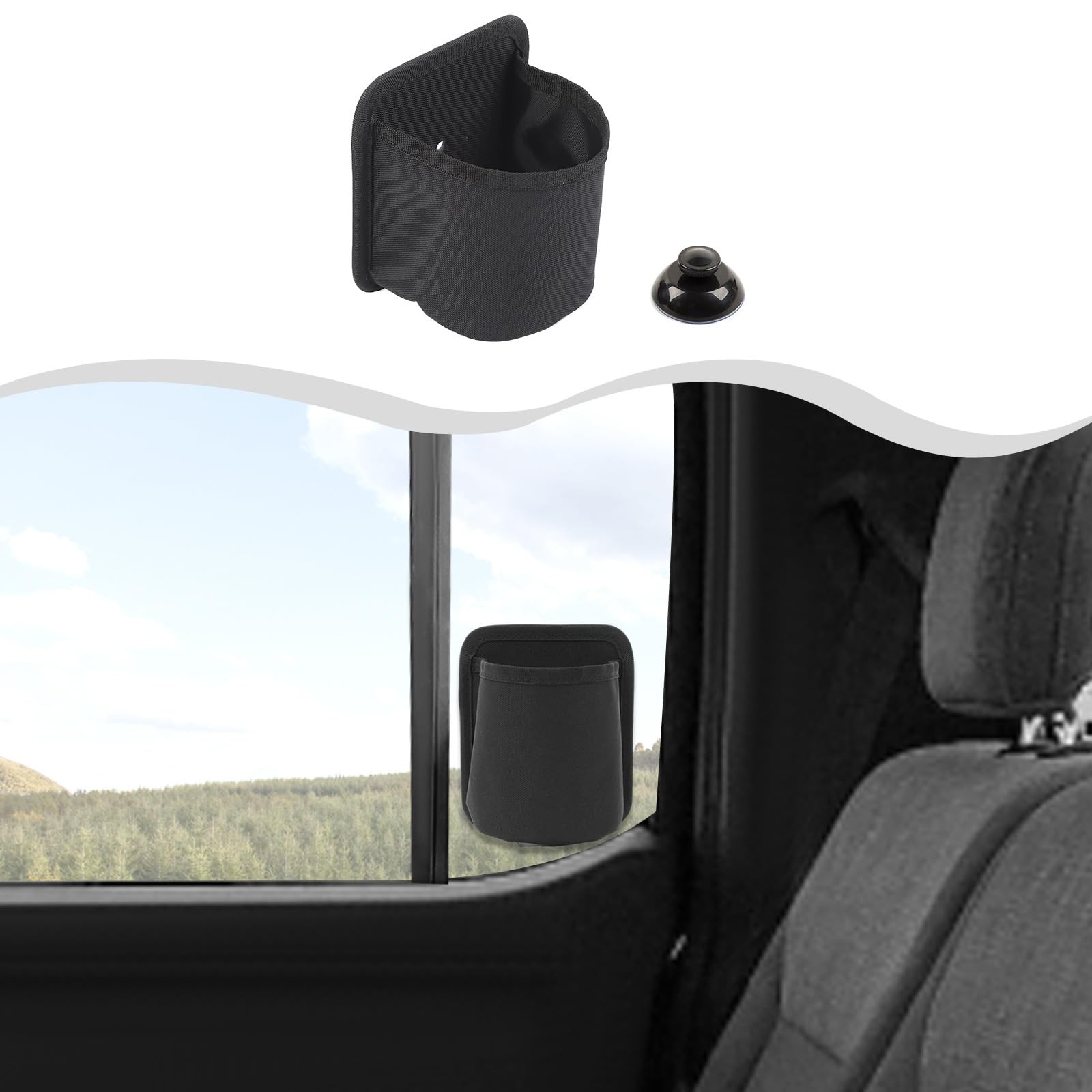 Car Rear Window Storage Bag Compatible with 2021 2022 2023 2024 2025 Ford F15...