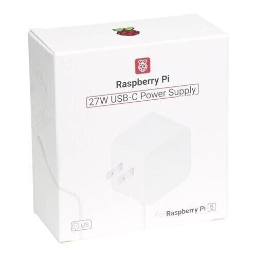 Official 27W USB Type-C Power Supply for Raspberry Pi 5