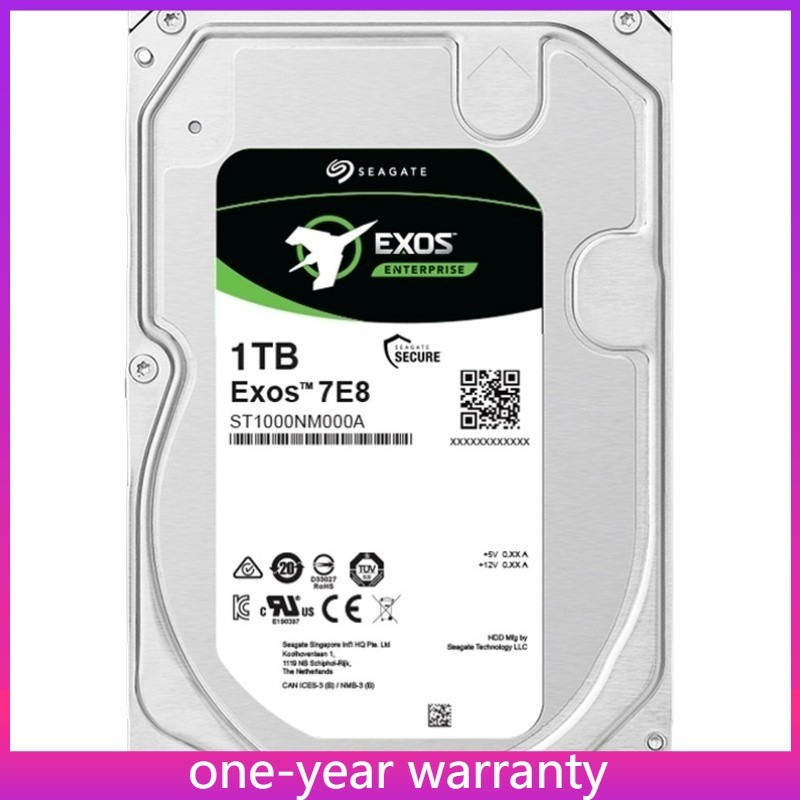  ST1000NM000A Seagate Exos 7E8 Hard drive TB internal 3.5" SATA 6Gb/s 7200 rpm