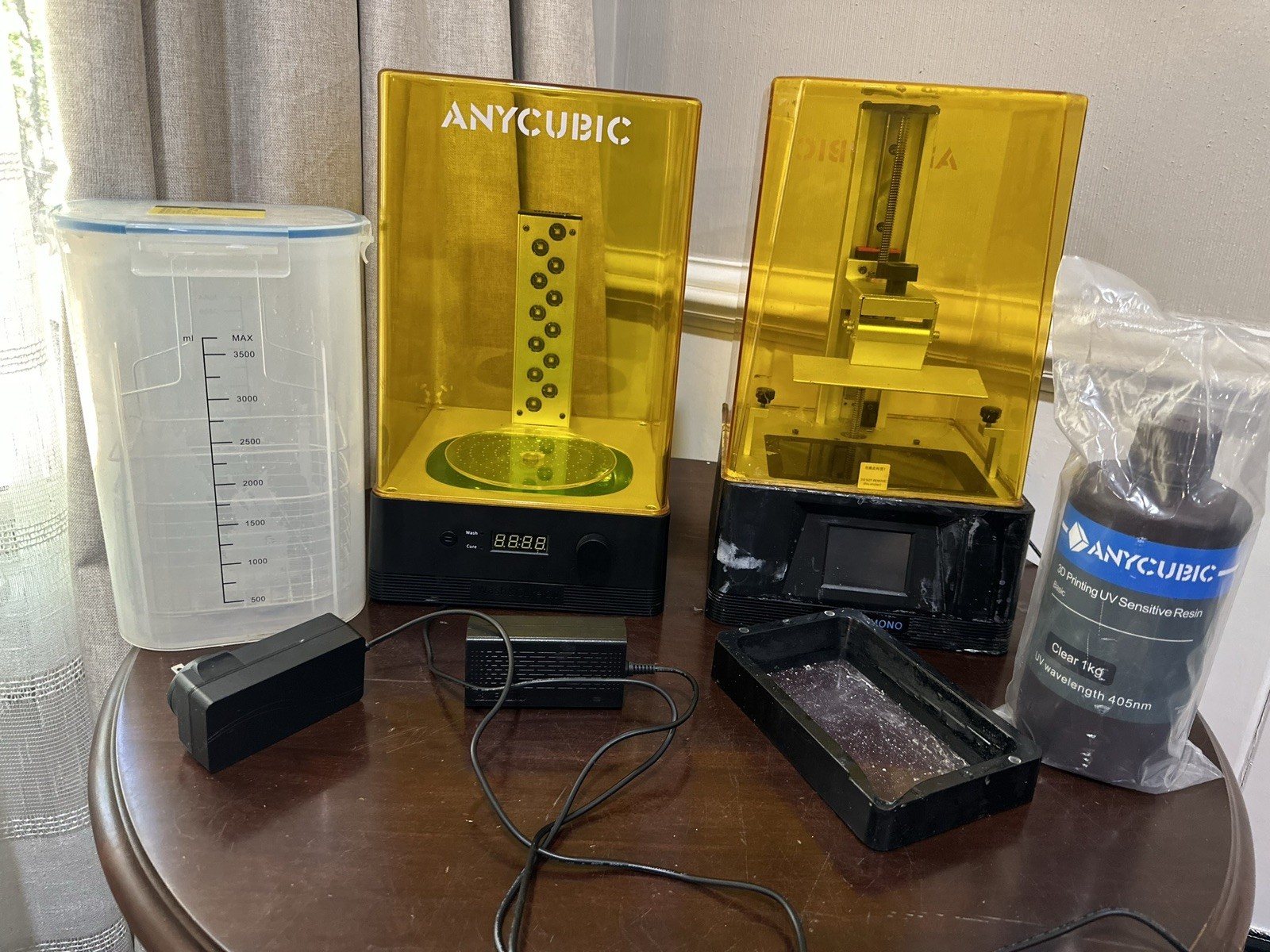 Anycubic Photon Mono 3D Printer + Wash & Cure 2.0 Station Set w/ 1kg Resin