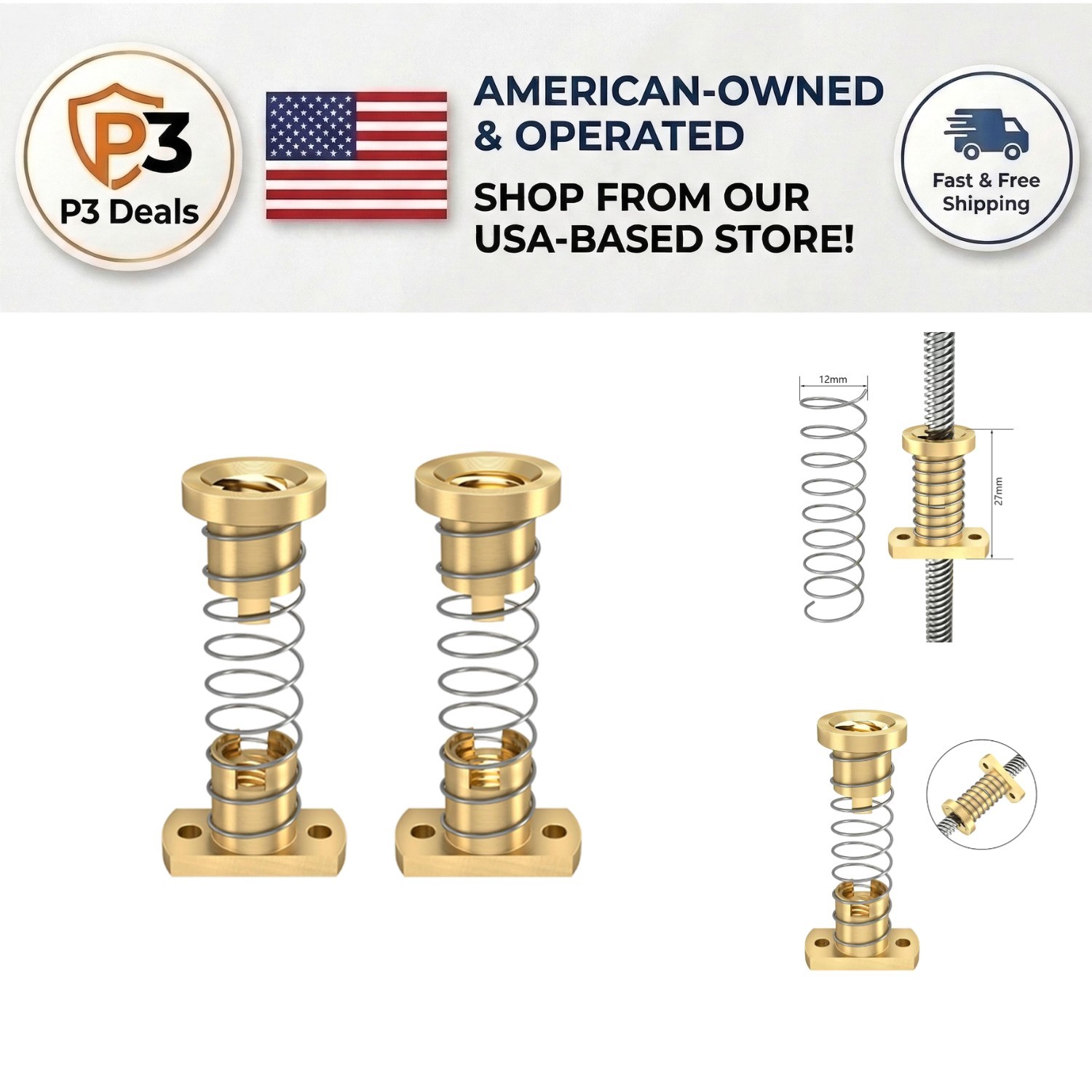 Upgrade Your 3D Printer: 2pcs T8 Anti-Backlash Nuts for Ender Series Models