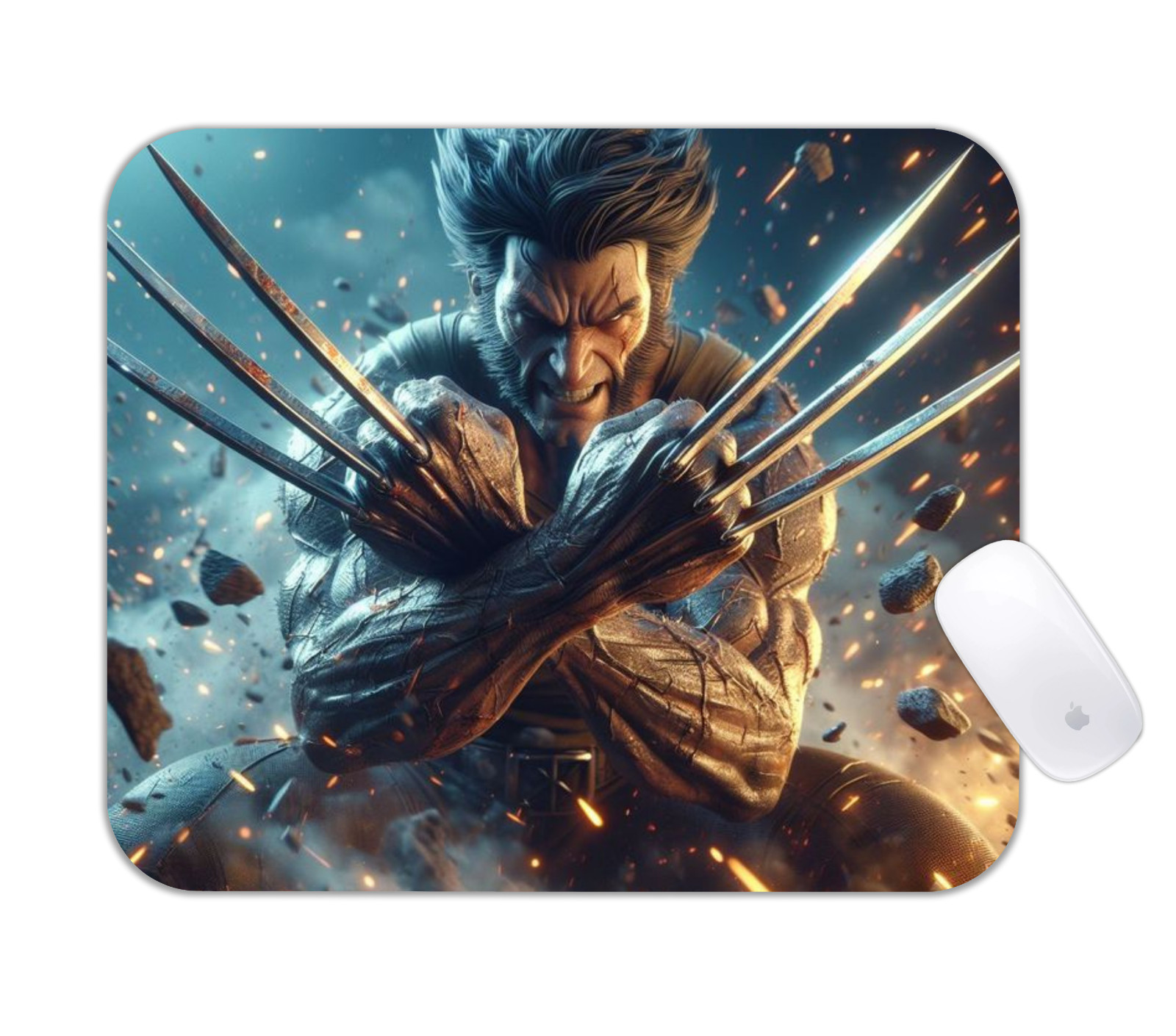 Logan Wolverine X-Men Comic Desk Mat Action Superhero Gaming Pad
