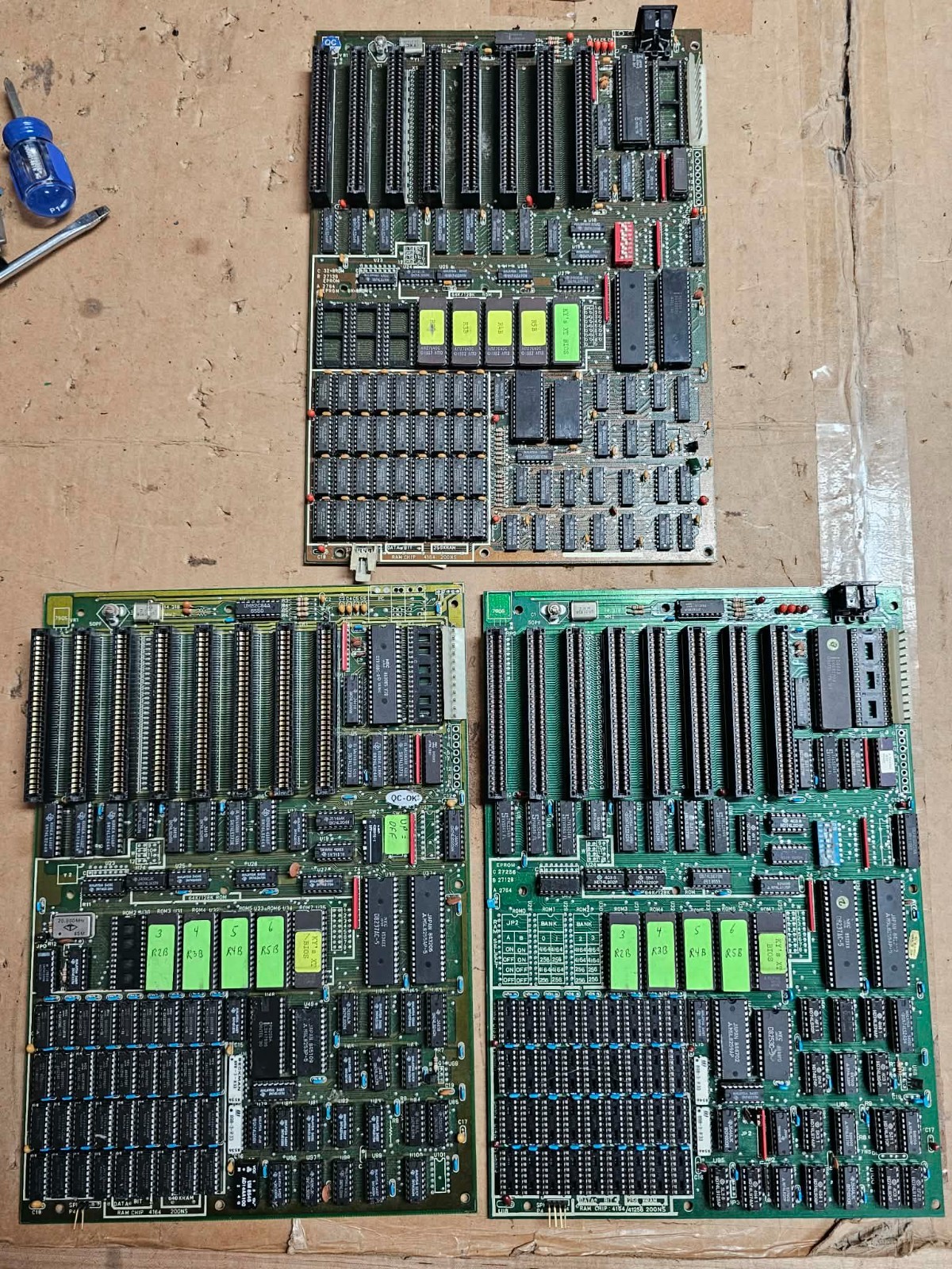 3 Rare Custom Unknown 8088 CPU Motherboards IBM Clones Untested Tech Special Lot