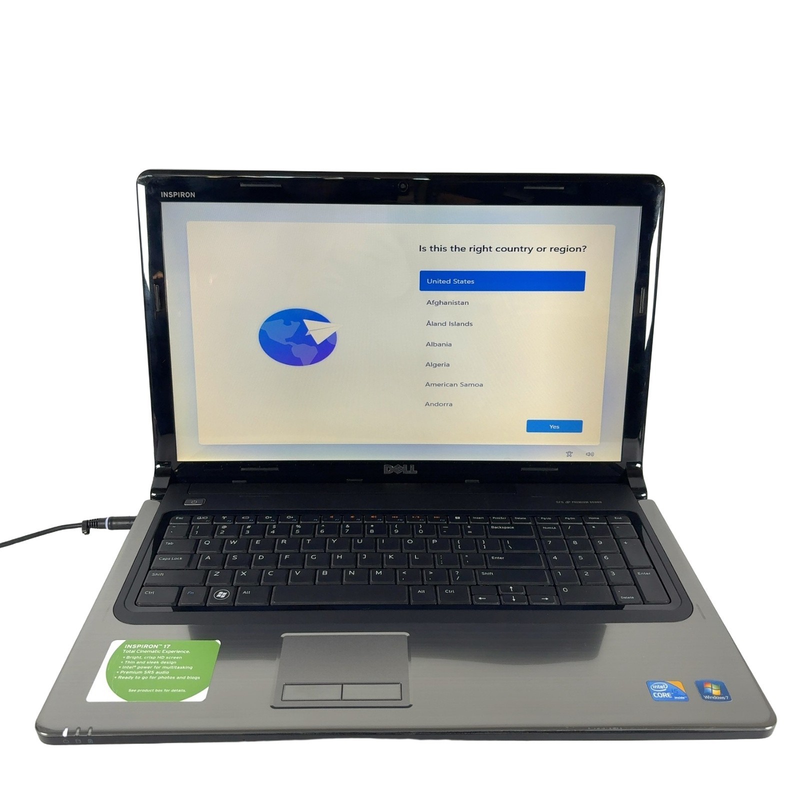 Dell Inspiron 1764 17.1" HD 2.27GHz i5 4GB RAM 250GB HDD Windows 11 Pro