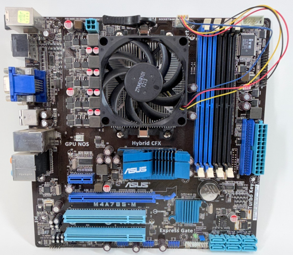 ASUS M4A785-M Motherboard AMD Athlon II X2 250 CPU Cooler DDR2 HDMI Untested
