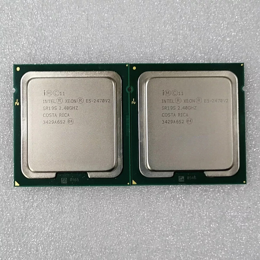 Matching Pair Intel Xeon E5-2470 V2 2.4GHz 25MB 8GT SR19S LGA 1356 Processor