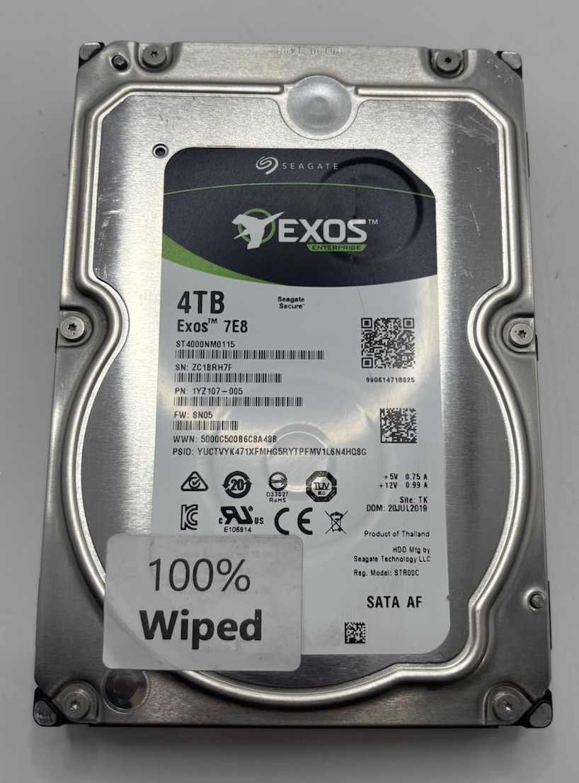 *Read* Seagate Exos 7E8 4TB SATA ST4000NM0115 Enterprise Hard Drive 1YZ107-005