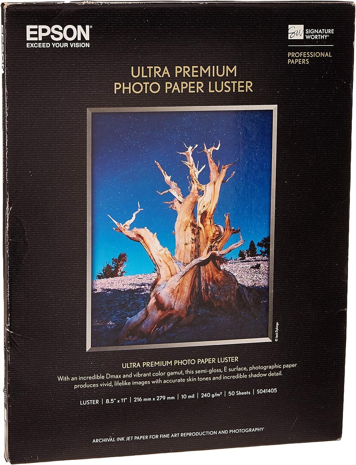 Ultra Premium Photo Paper Luster, 50 Count (S041405)