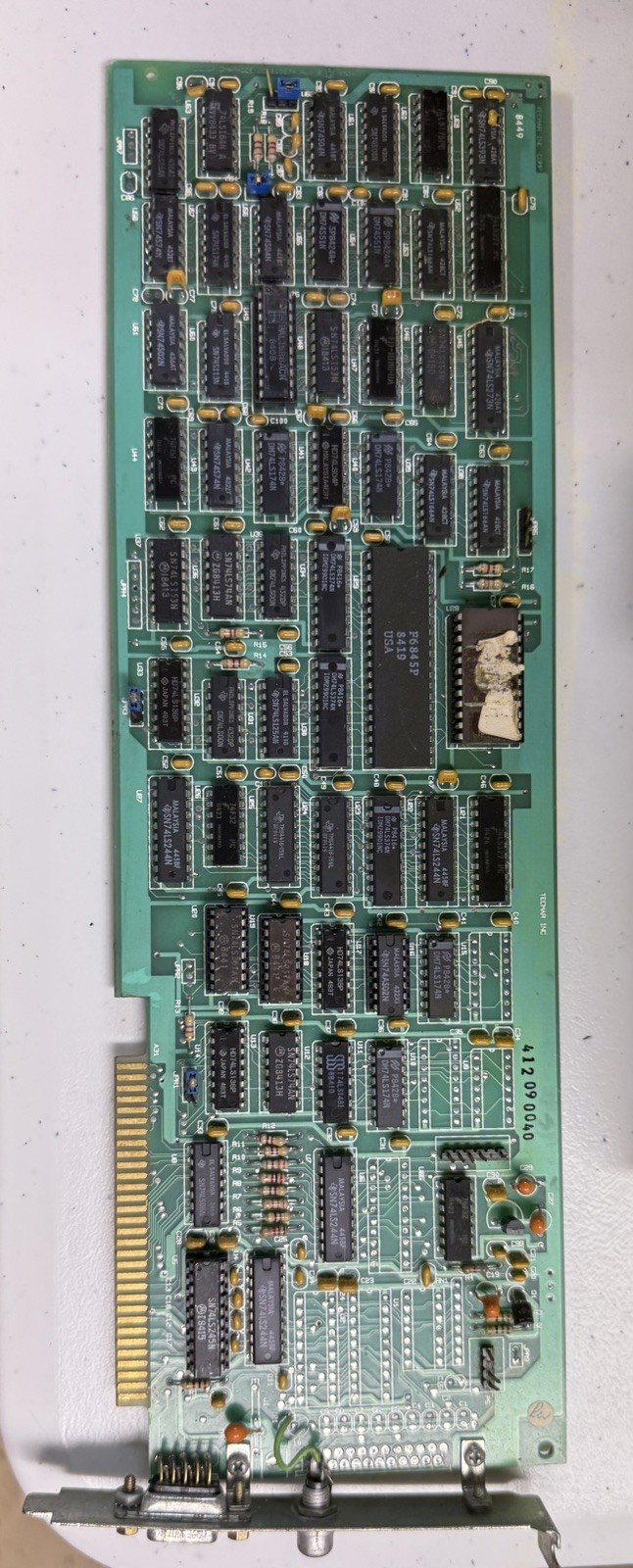 Vintage 1984 Tecmar 200074 ISA Graphics Video Card From Tandy Computer