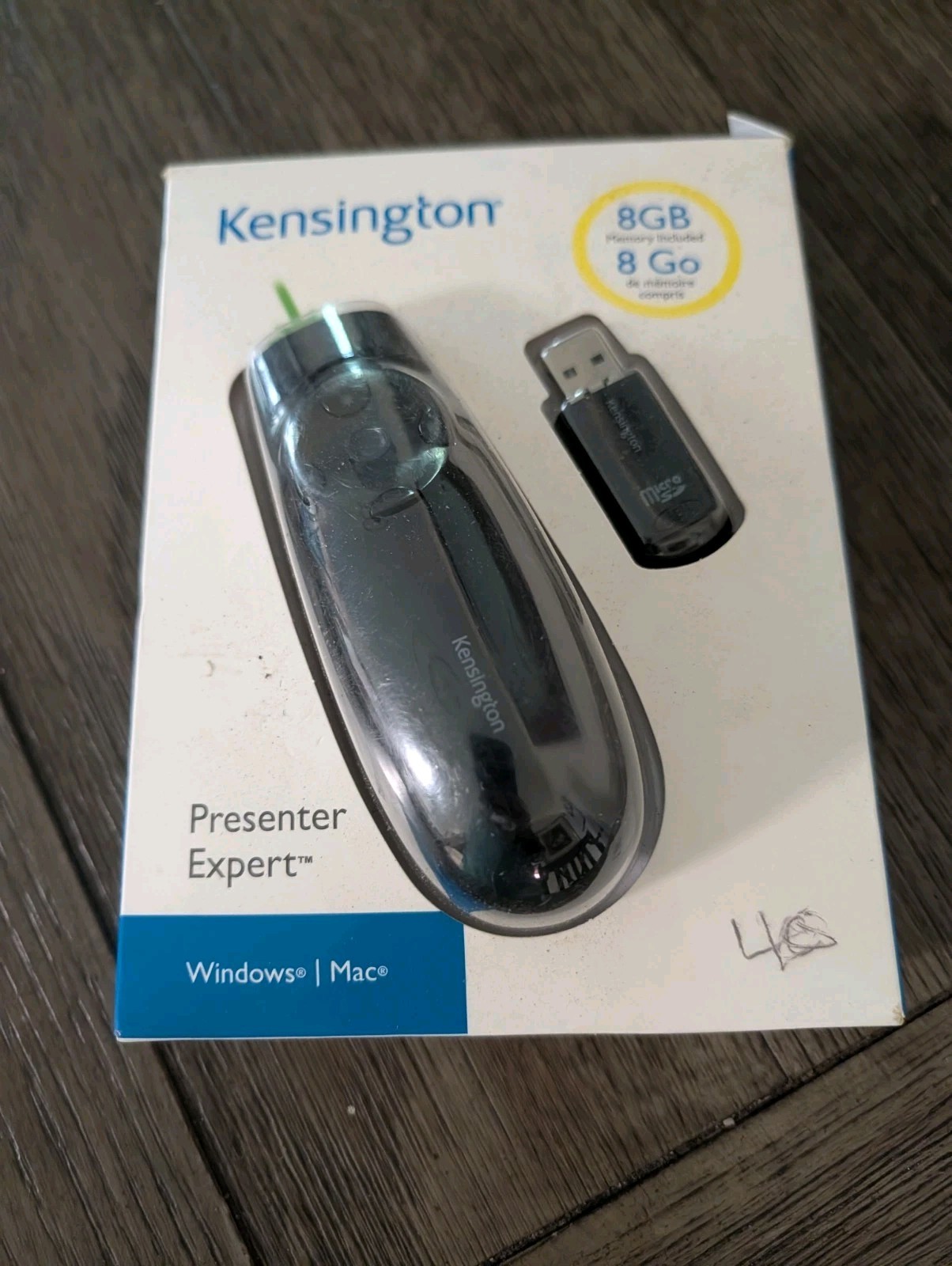 NIB Kensington Expert Wireless Presenter w Green Laser Pointer & Cursor Control