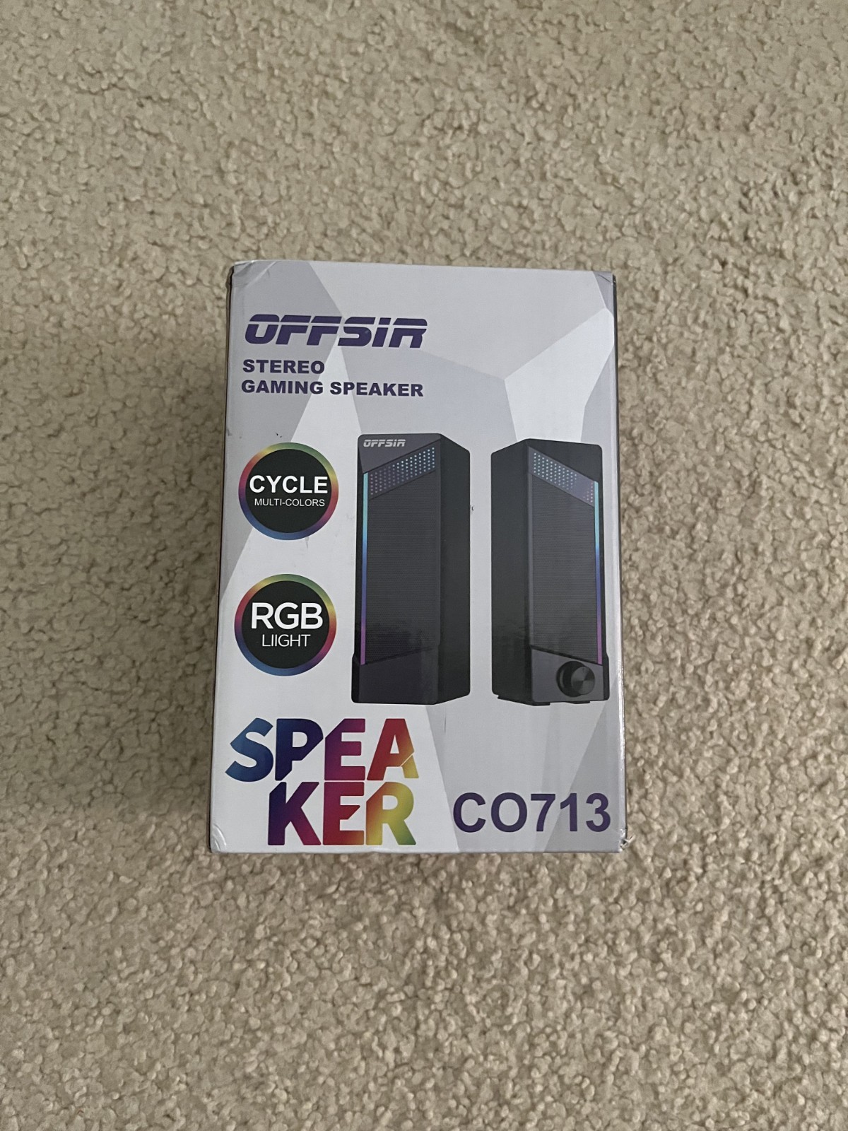 OFFSIR RGB Gaming Speakers CO713 Stereo Desktop PC Speakers LED Lights USB Power