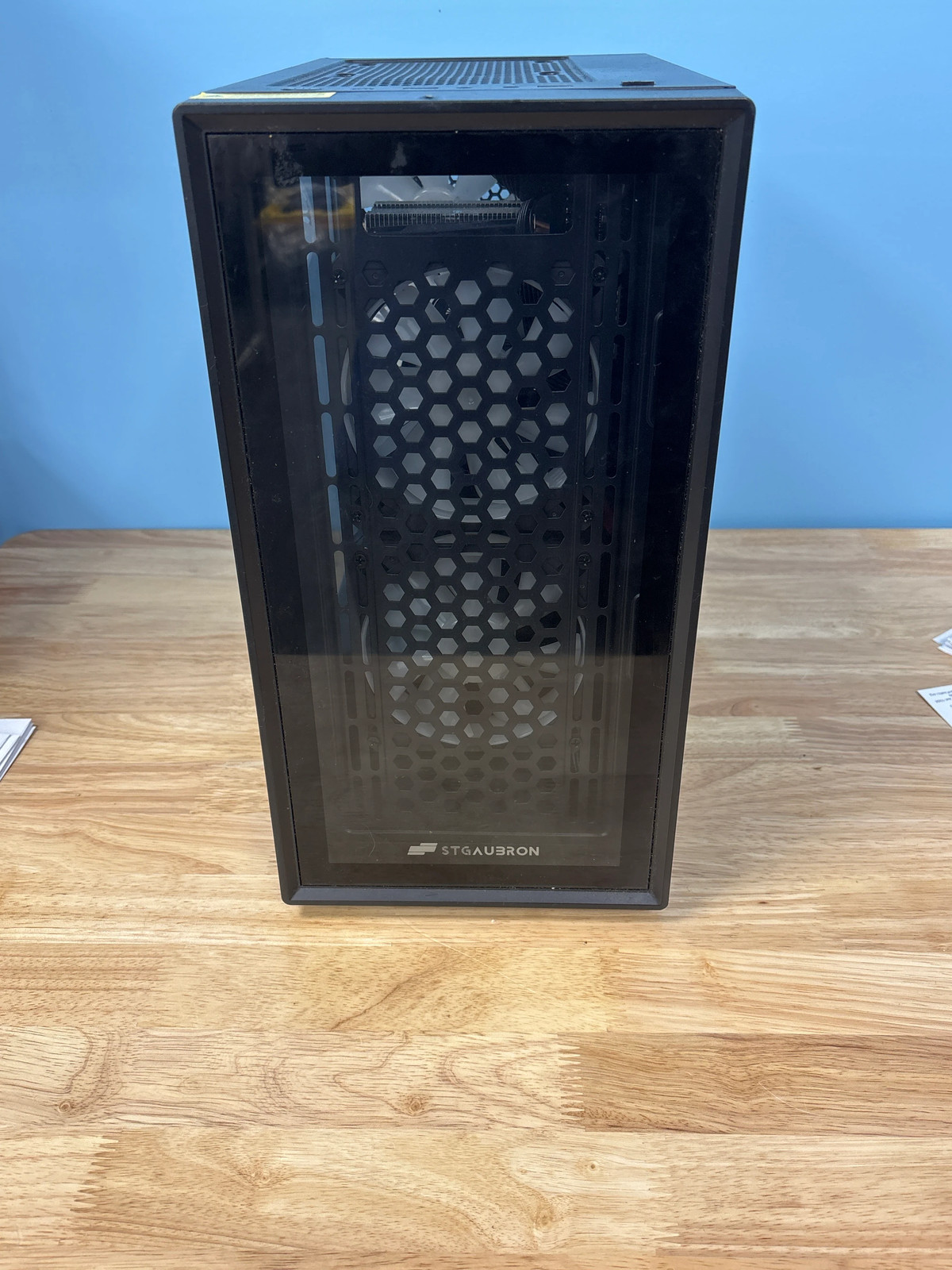 STGAubron Gaming PC X99F-2011EK RX 580 8GB RAM 500W PSU For Parts No Display