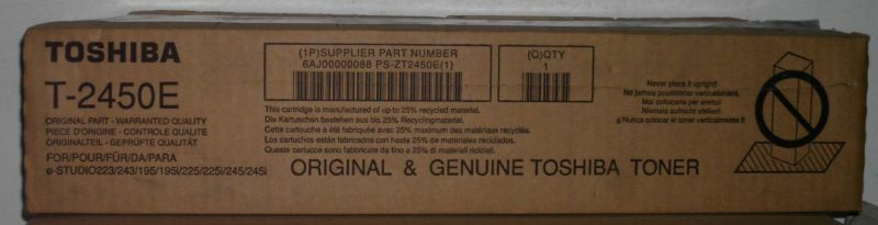 Toshiba Toner T-2450e BLACK for e-Studio 195 223 225 243 245 Original Packaging A
