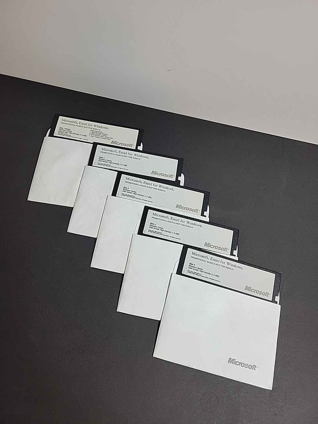 Vintage Promo Microsoft Excel 4.0 5.25" Floppy Disks - 065 550 006 RARE Sample