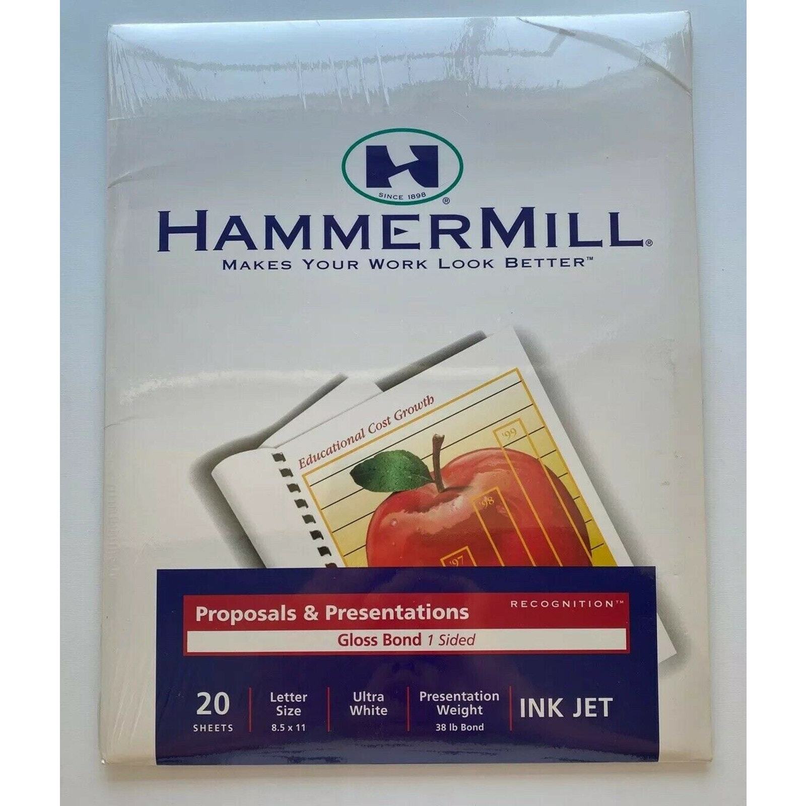 Hammermill proposal and Presentations Gloss Bond 08.5 X 11" 20 ct. INKJET
