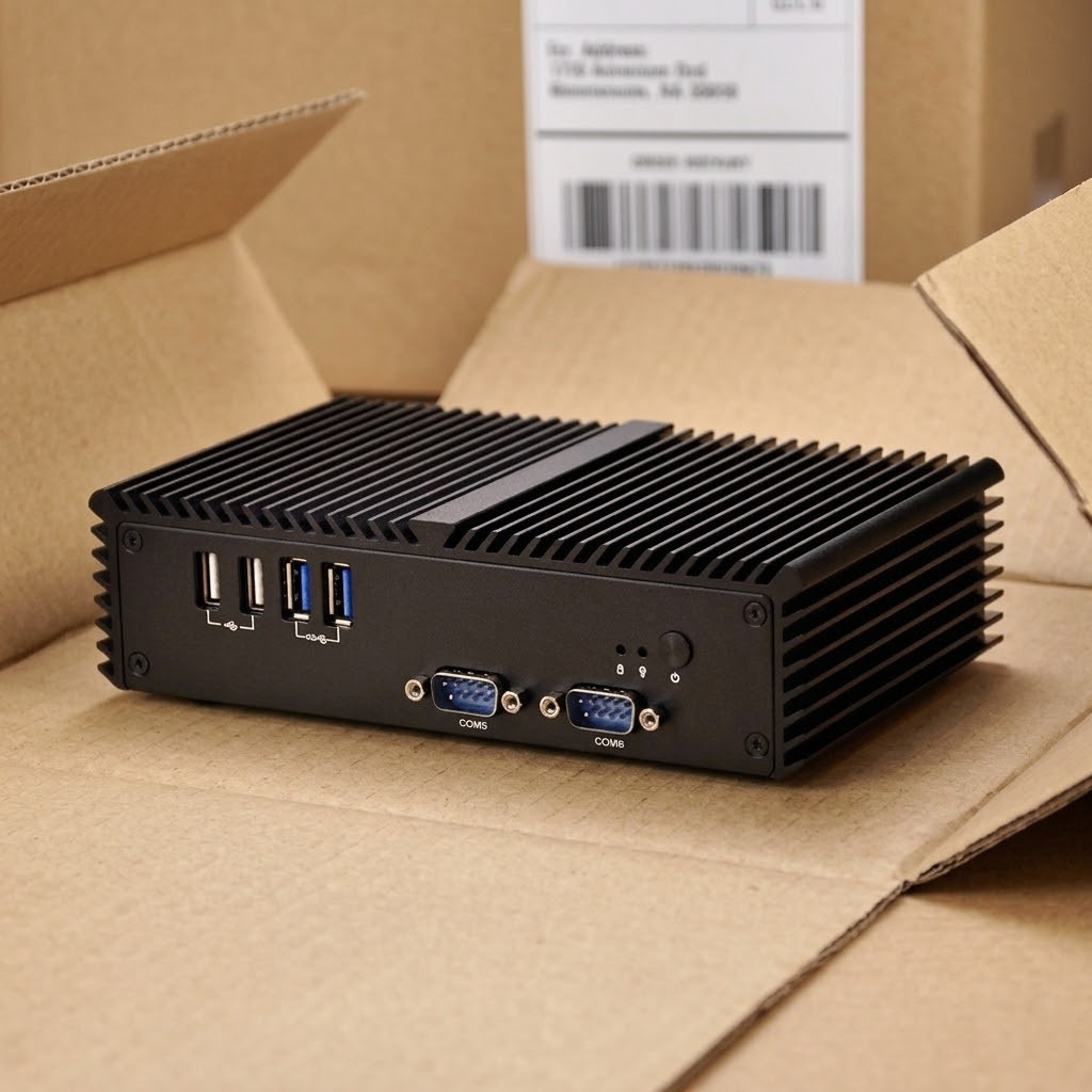 Qotom Q305p 3205u 1.5GHz Mini PC 4GB 32GB SSD WiFi No Audio w/ Power Supply