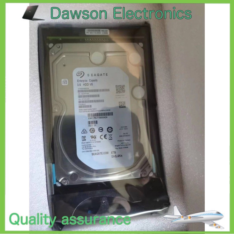 UsedEMC 005053122 6TB 12Gb NL SAS Unity XT 380 480 680 6T Hard Disk