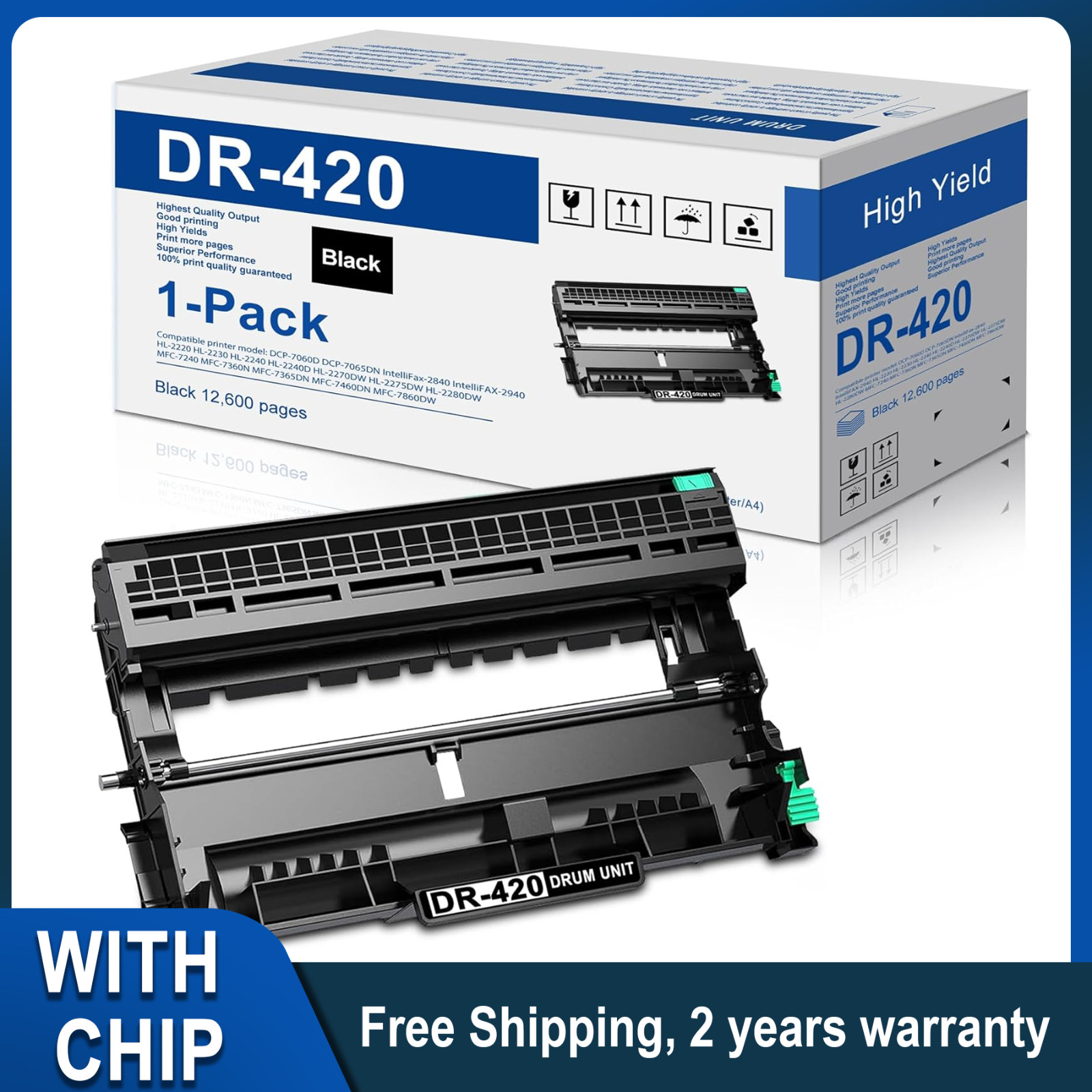 DR420 Drum For Brother HL-2240 HL-2270DW DCP-7060D MFC-7360N 7365DN