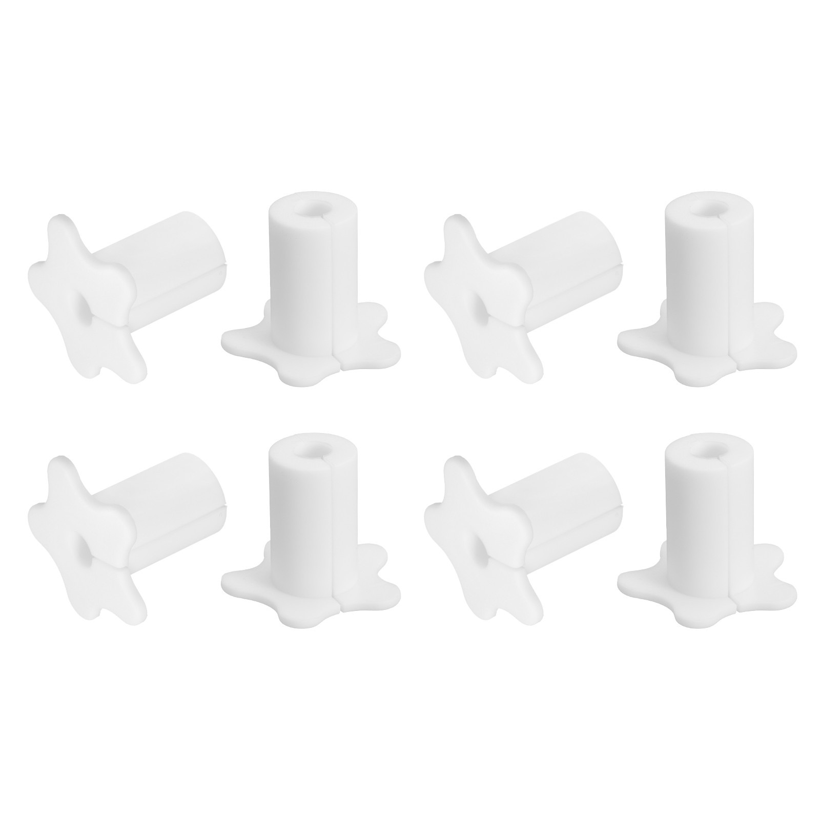 8PCS Wall Cable Grommet for 5/8 Inch Wall Hole (White)