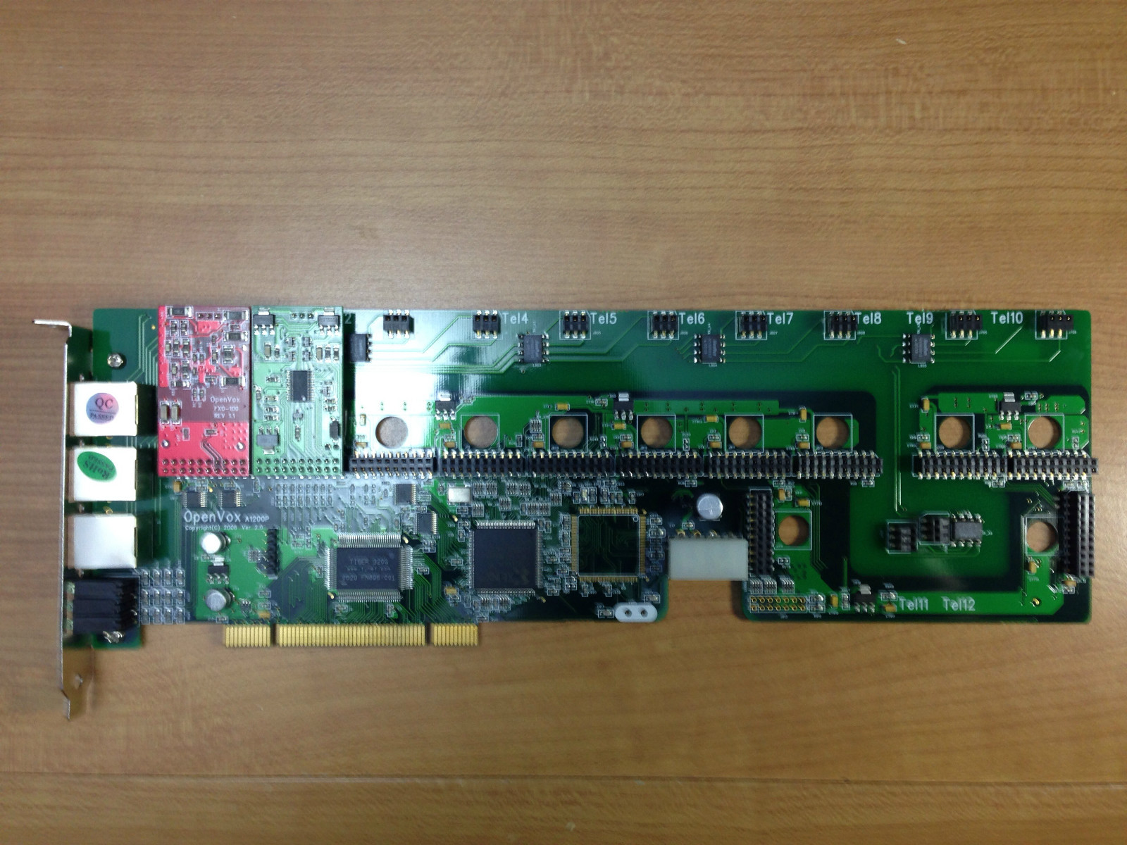 OpenVox A1200P v2.0 12 port voip interface card +1 FXO +1 FXS Module